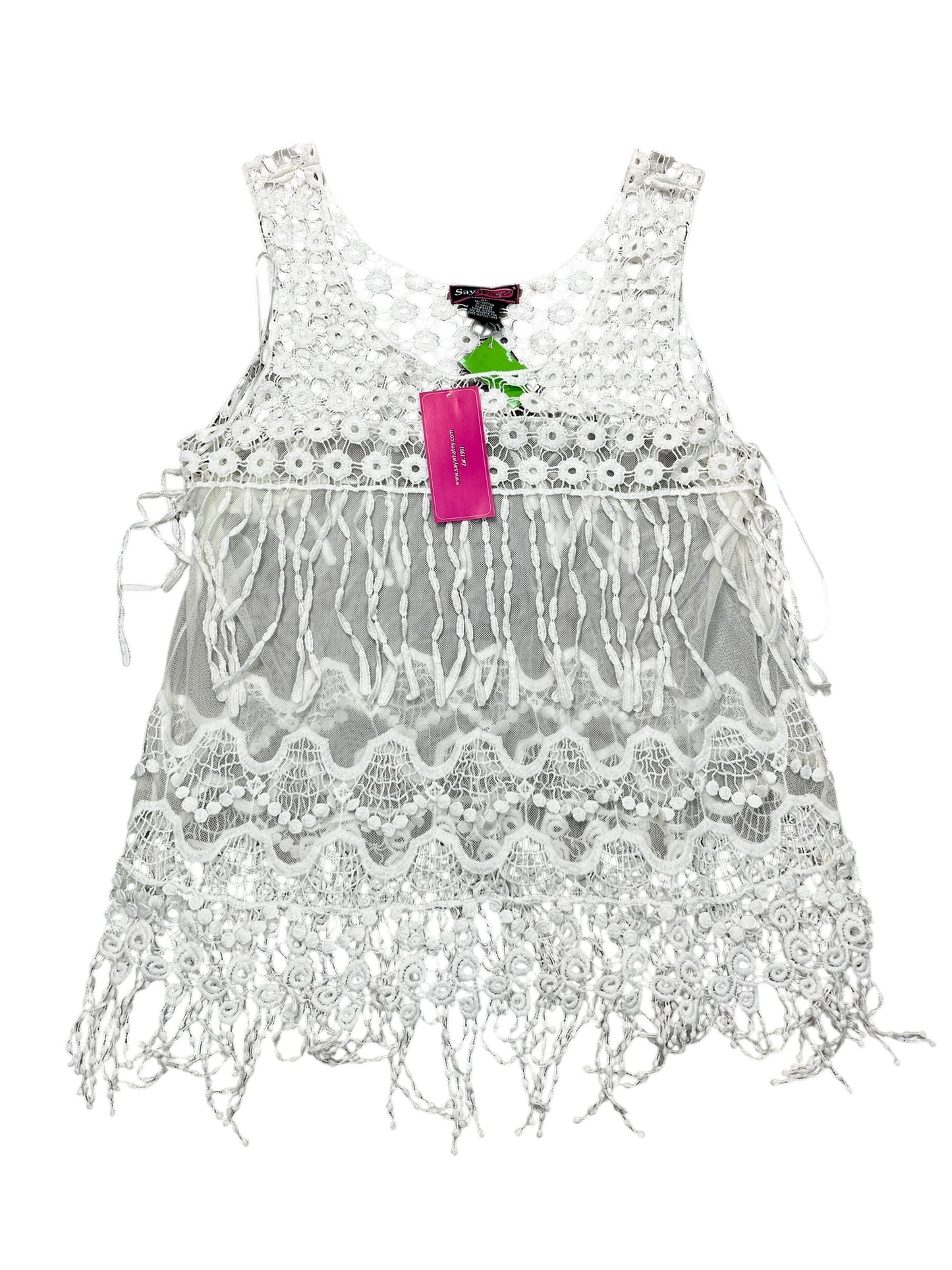 Tank Top By Say What In White, Size:Xl