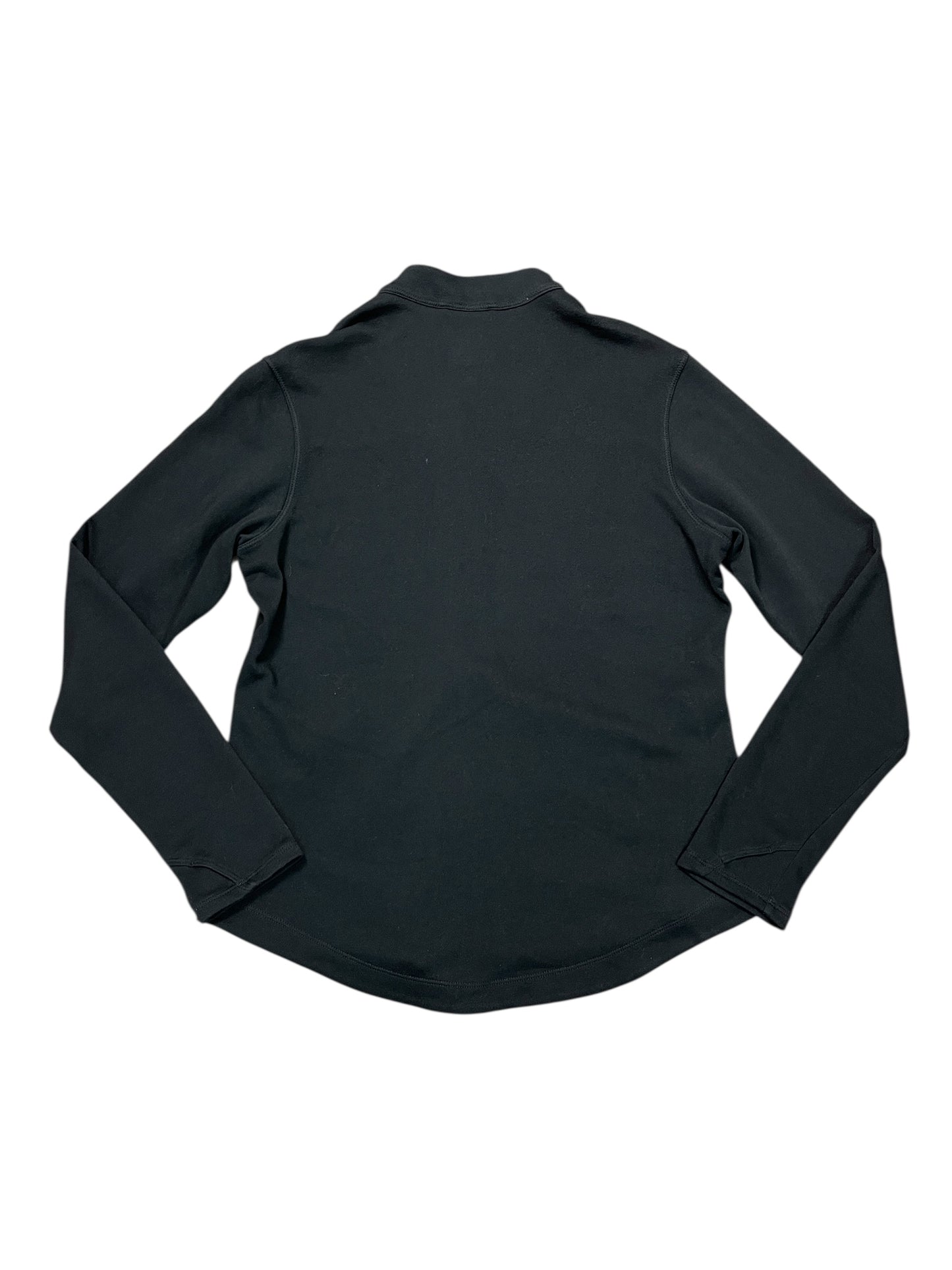 Athletic Top Ls Collar By Adidas In Black, Size:L
