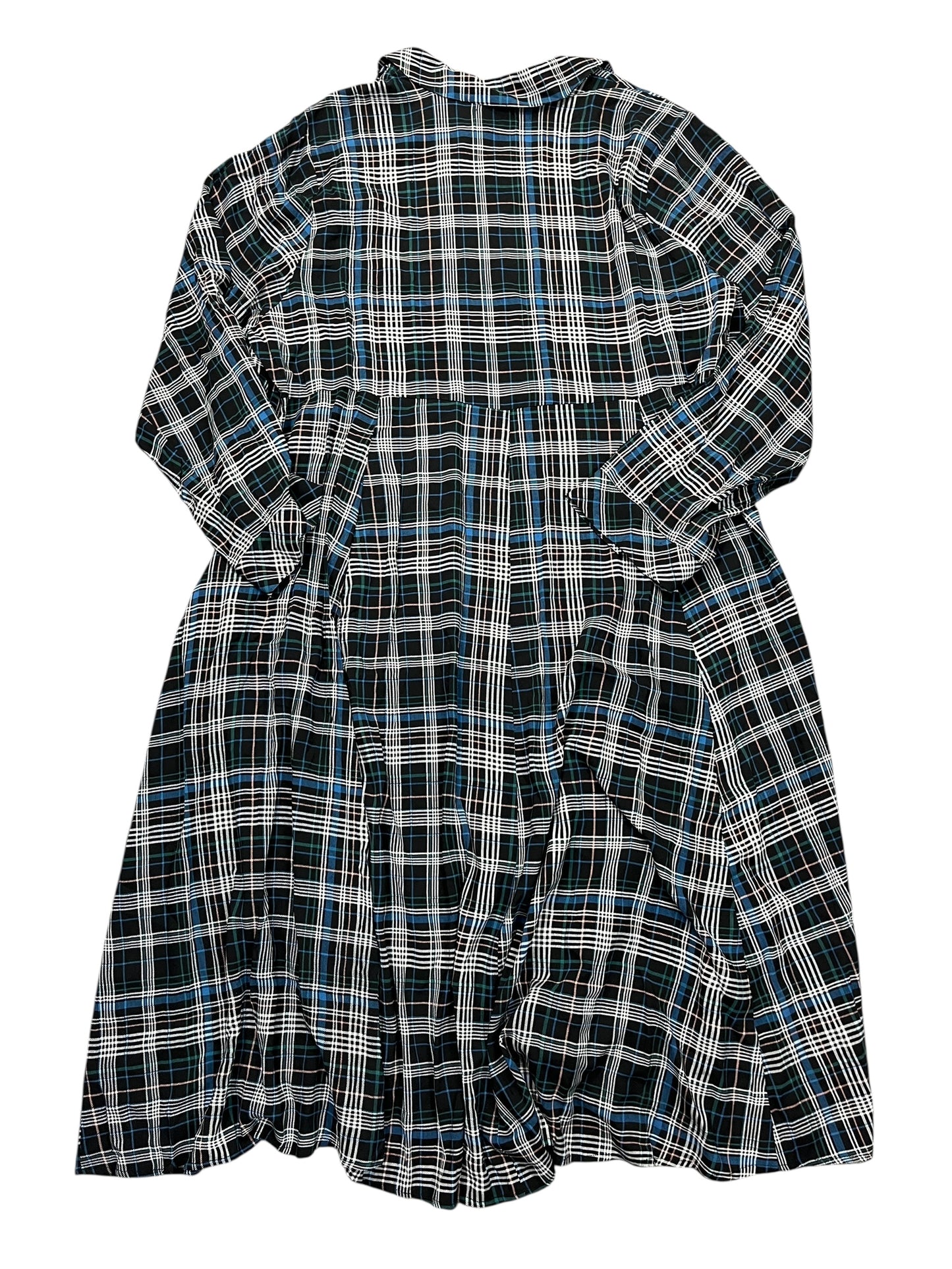 Kimono Maxi By Torrid In Plaid Pattern, Size:3