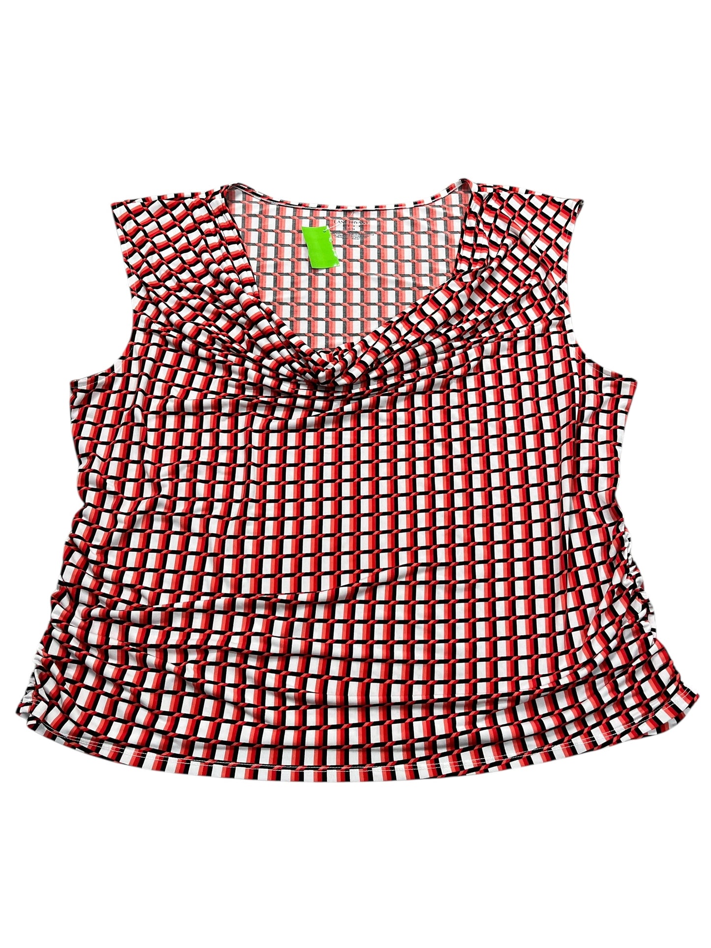 Blouse Sleeveless By Lane Bryant In White, Size:2X