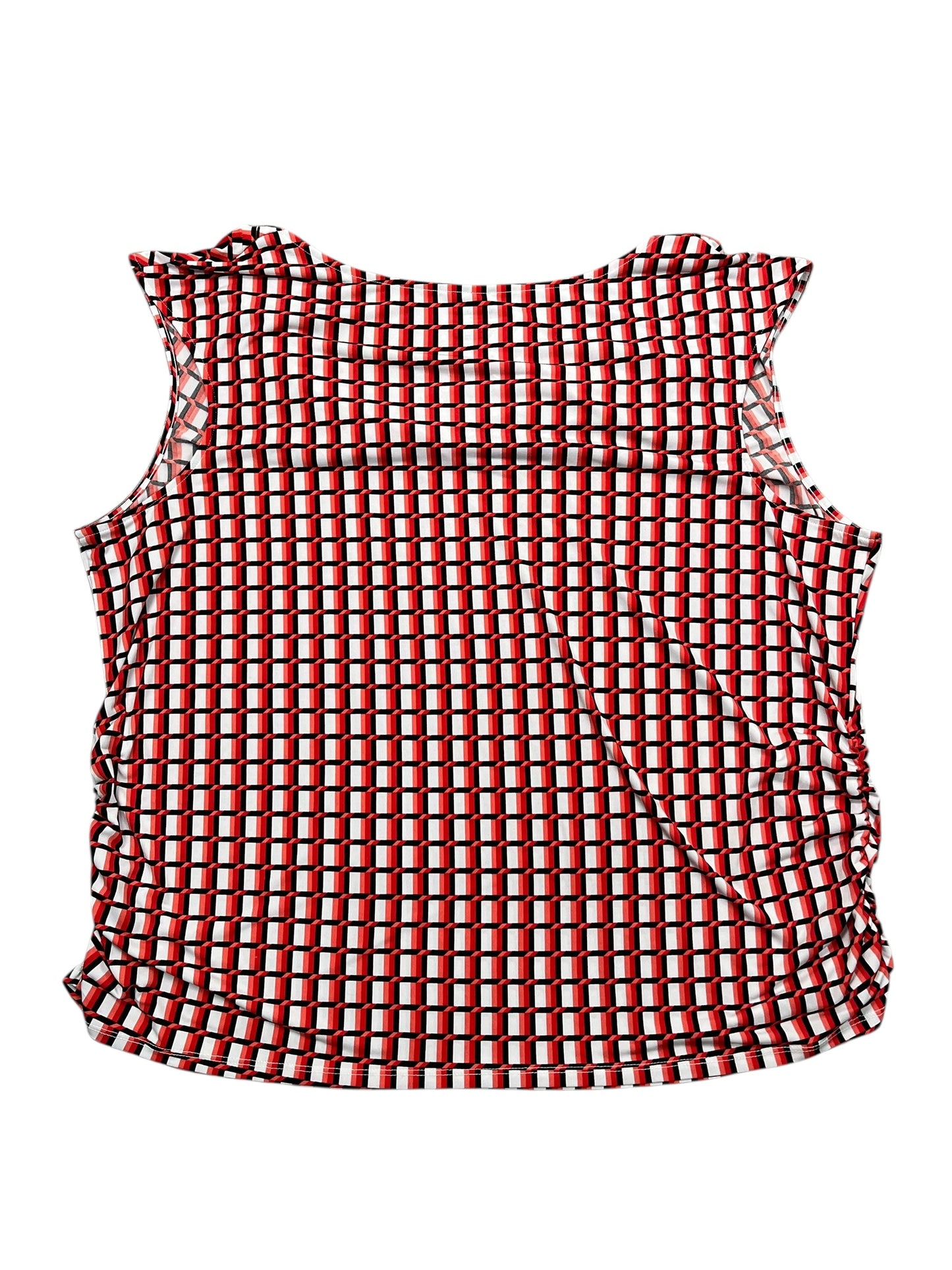 Blouse Sleeveless By Lane Bryant In White, Size:2X