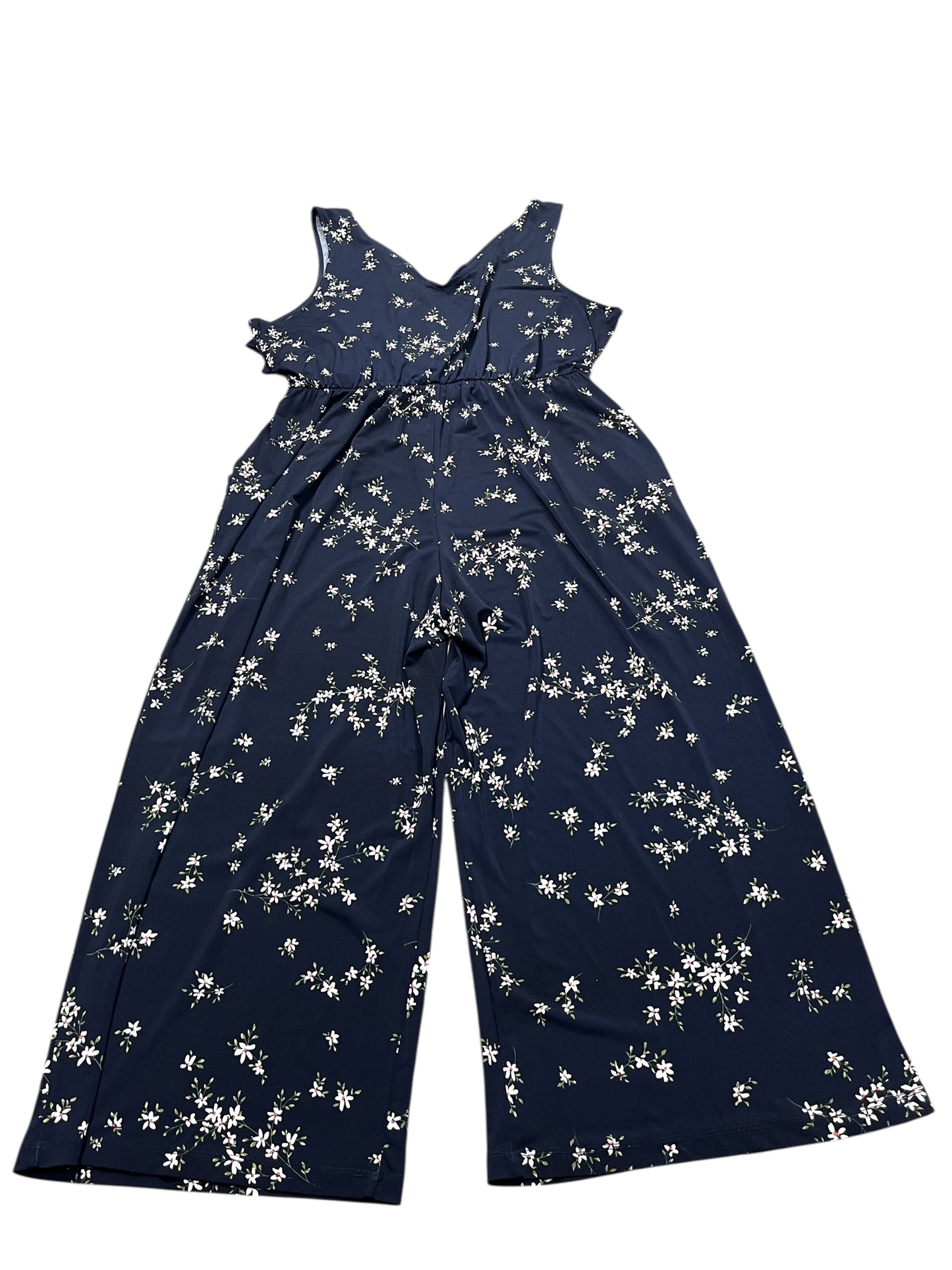 Jumpsuit By Kaleigh In Navy, Size:Xl