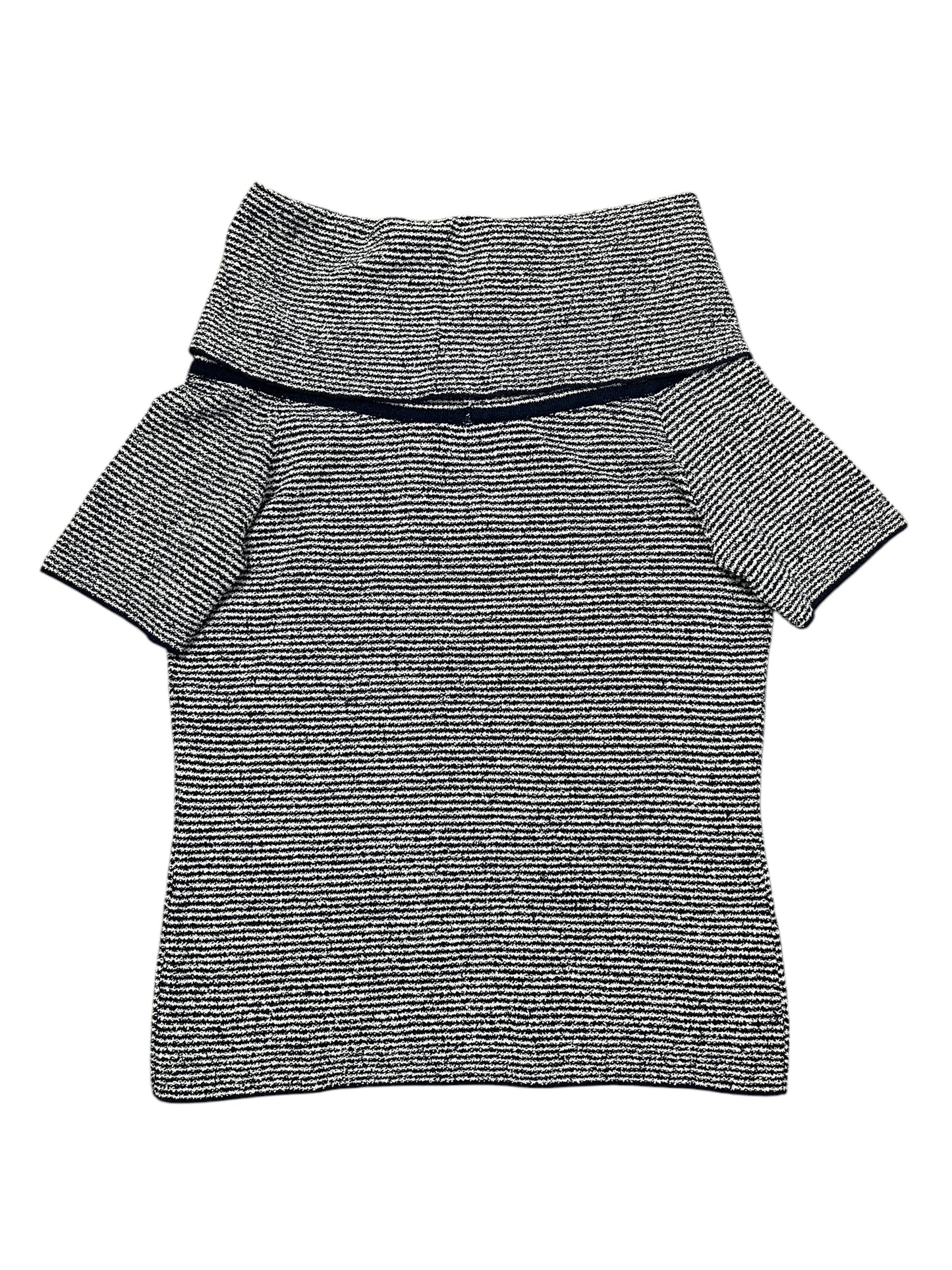 Top Ss By Zara In Black & White, Size:M