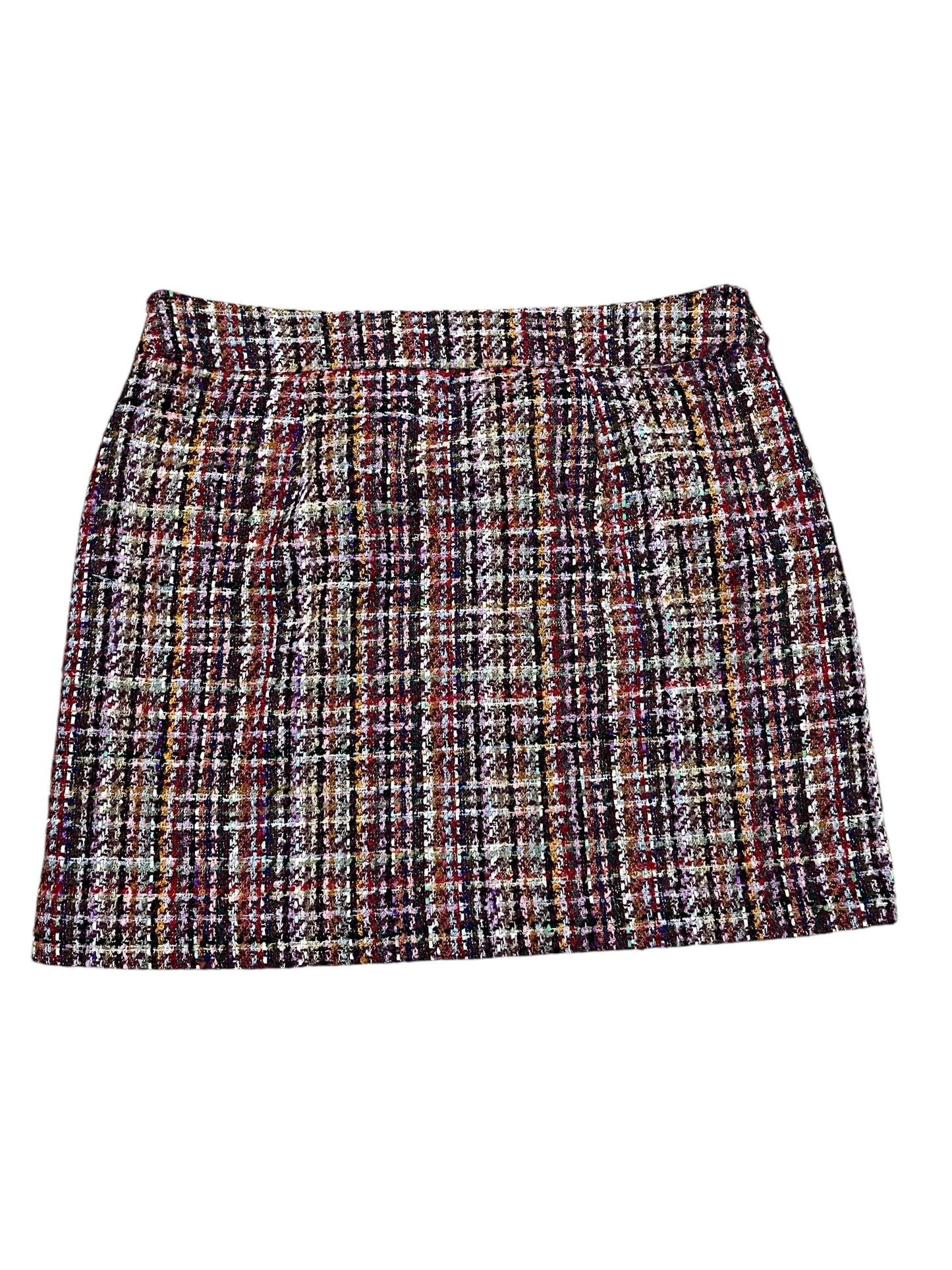 Skirt Mini & Short By Loft In Plaid Pattern, Size:Xlp