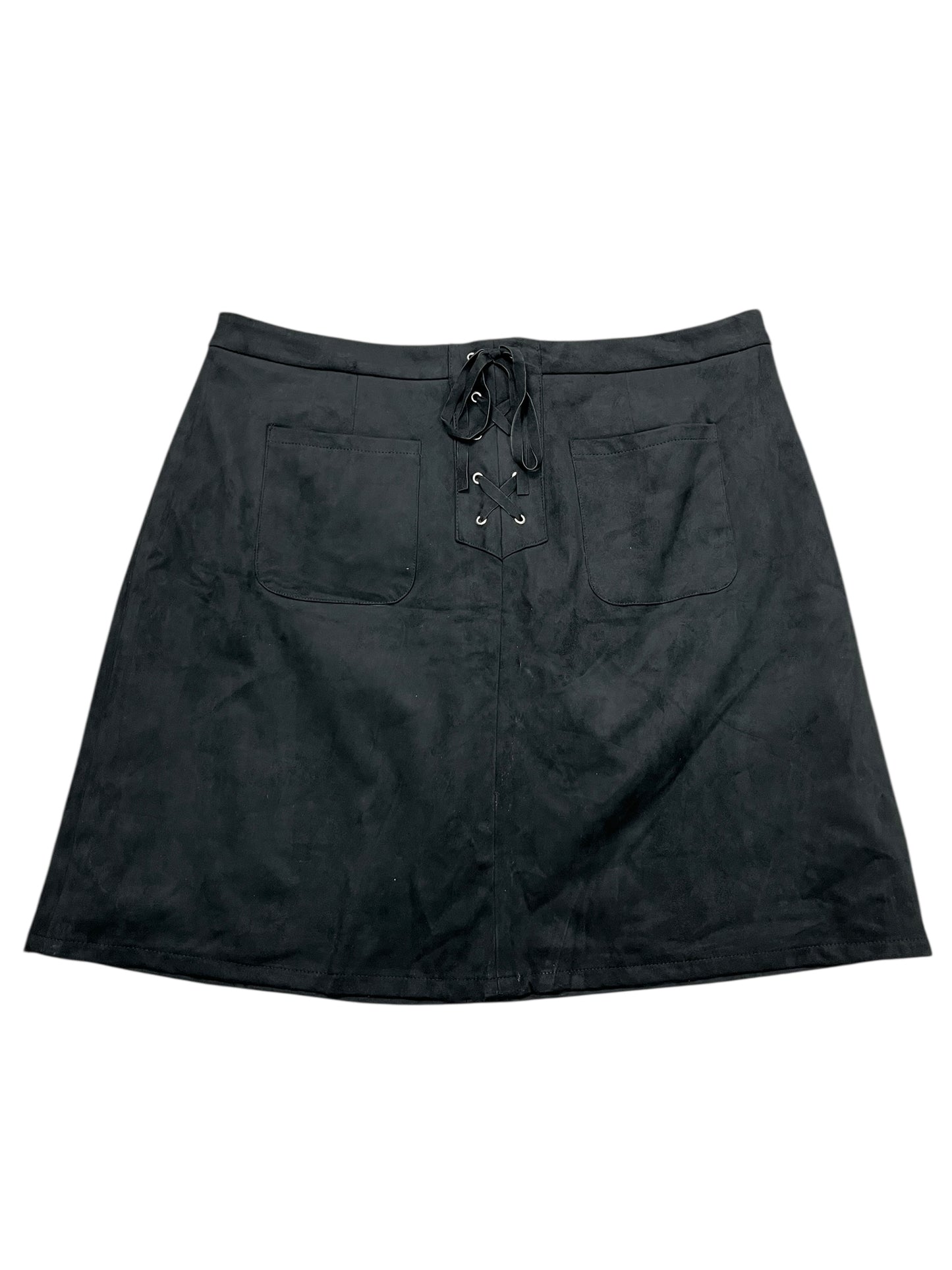 Skirt Mini & Short By Cato In Black, Size:Xl