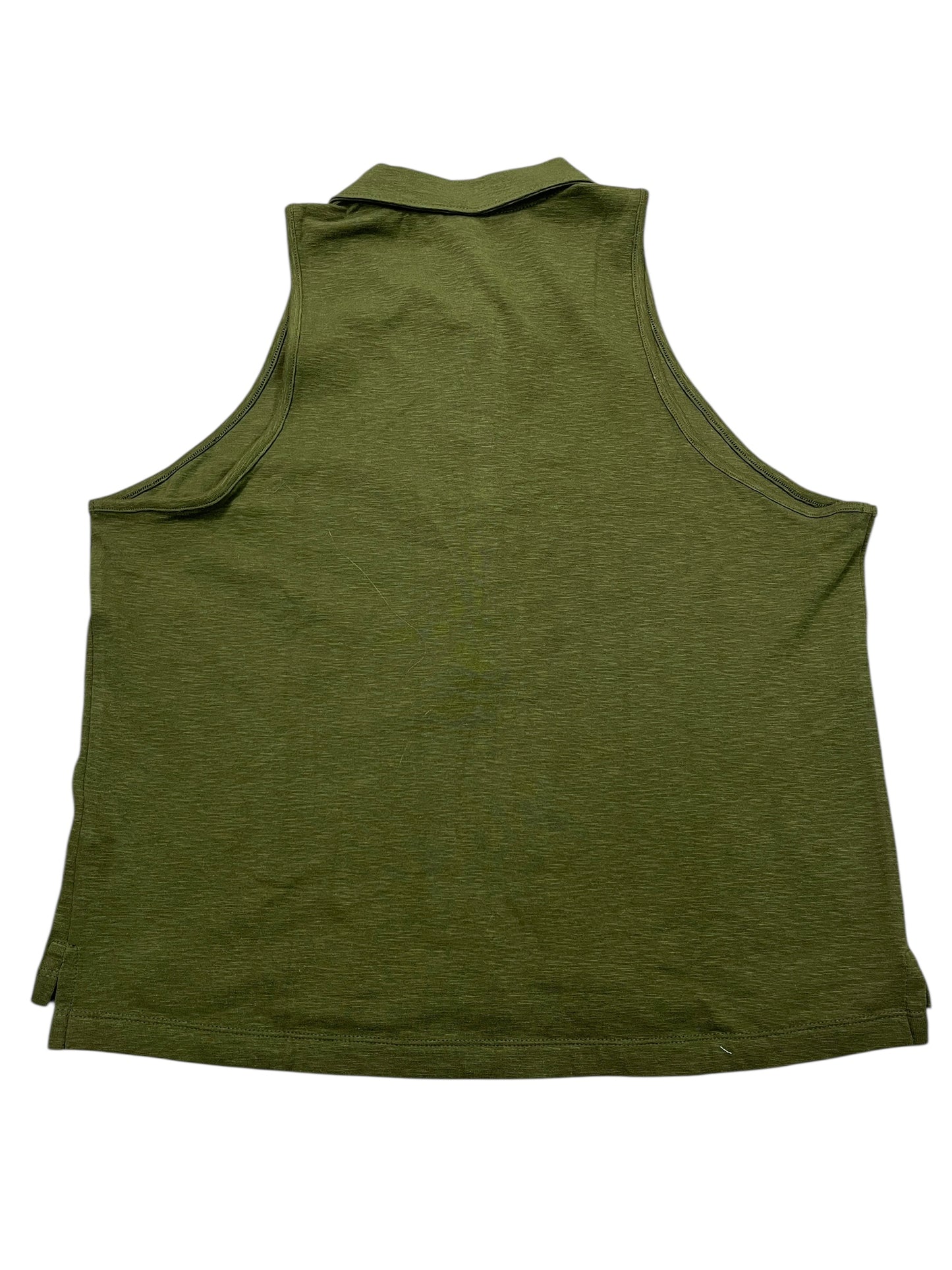 Top Sleeveless By Banana Republic In Green, Size:L