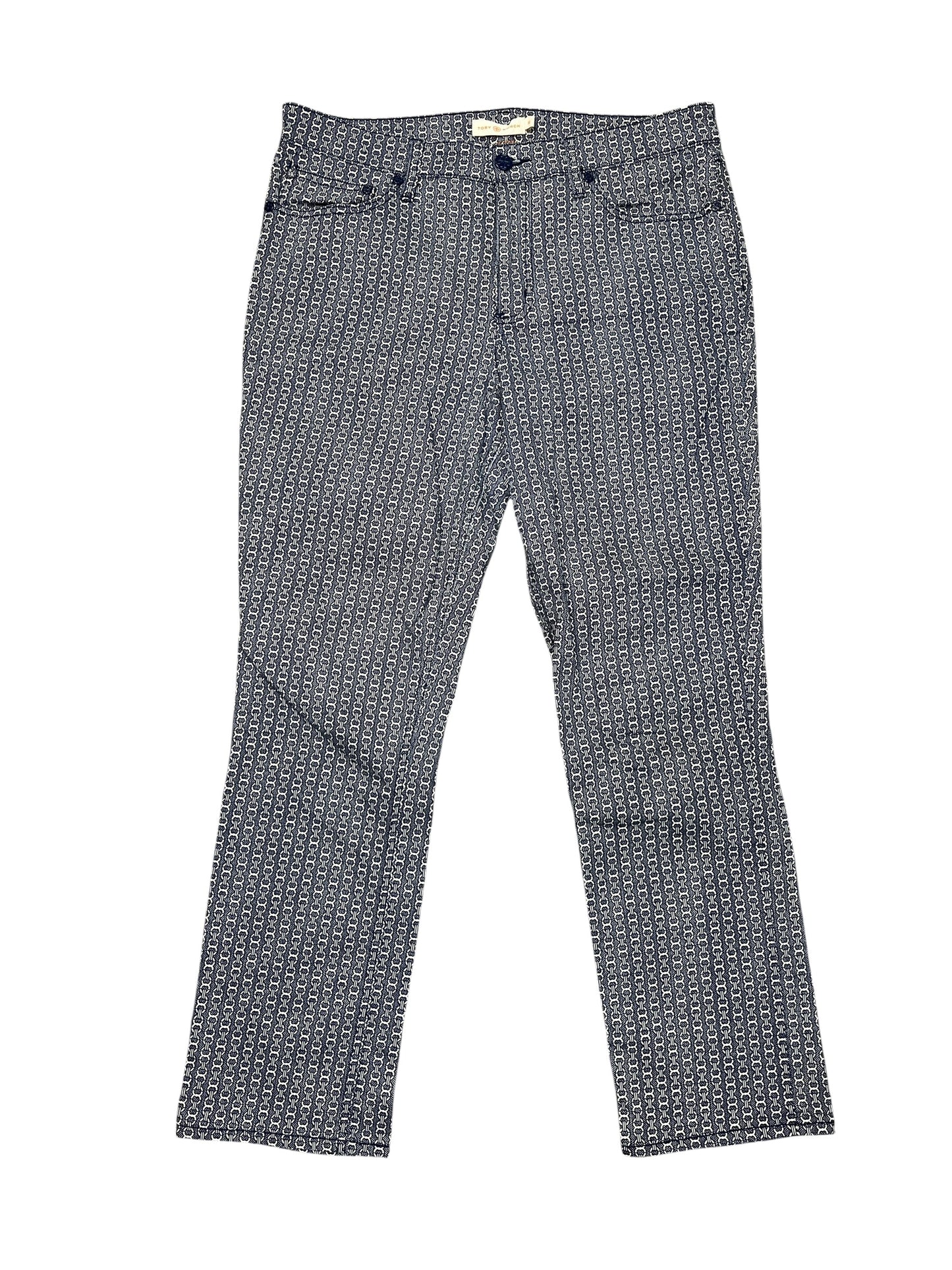 Pants Designer By Tory Burch In Blue, Size:10