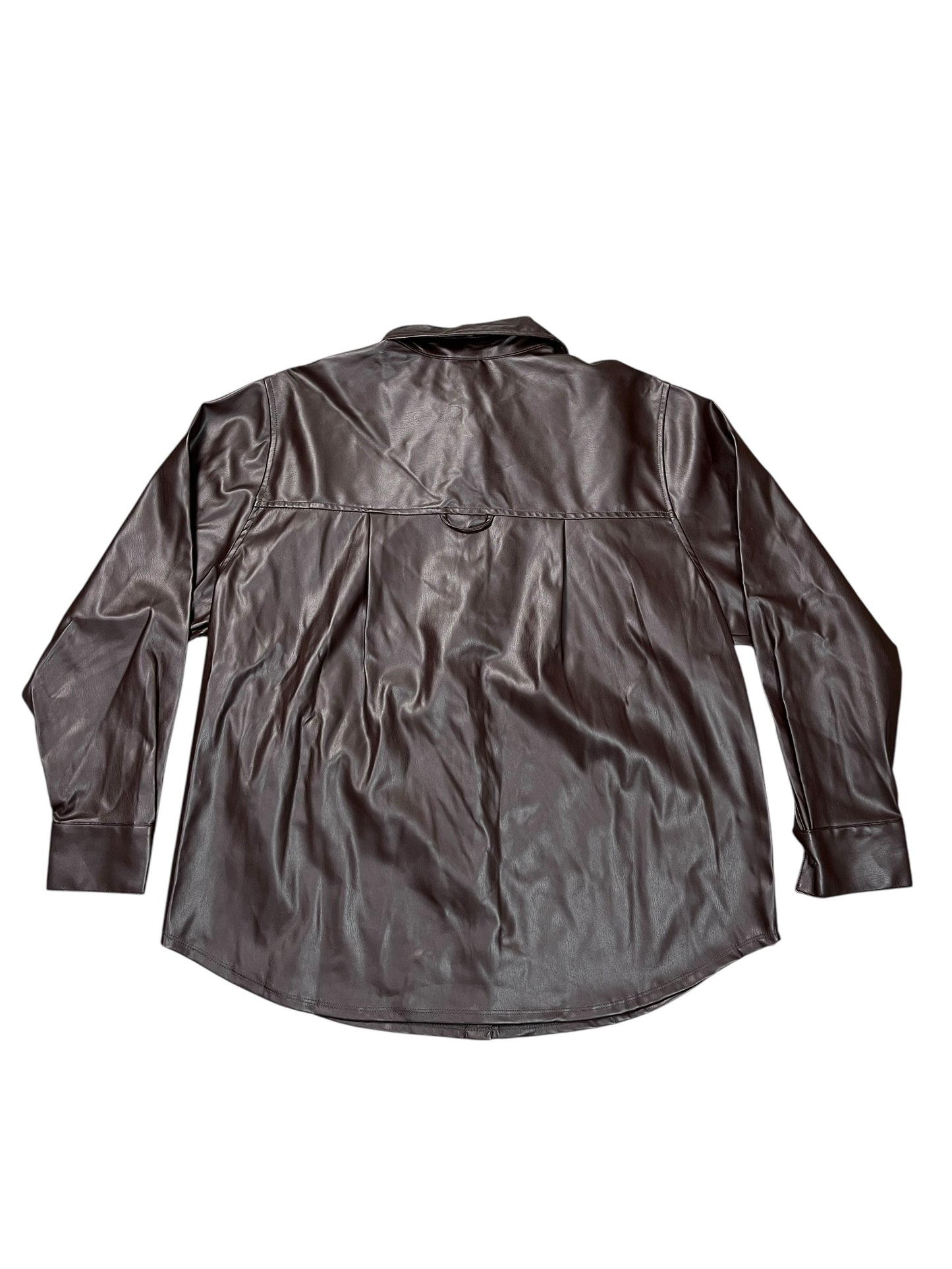 Jacket Shirt By A New Day In Brown, Size:M