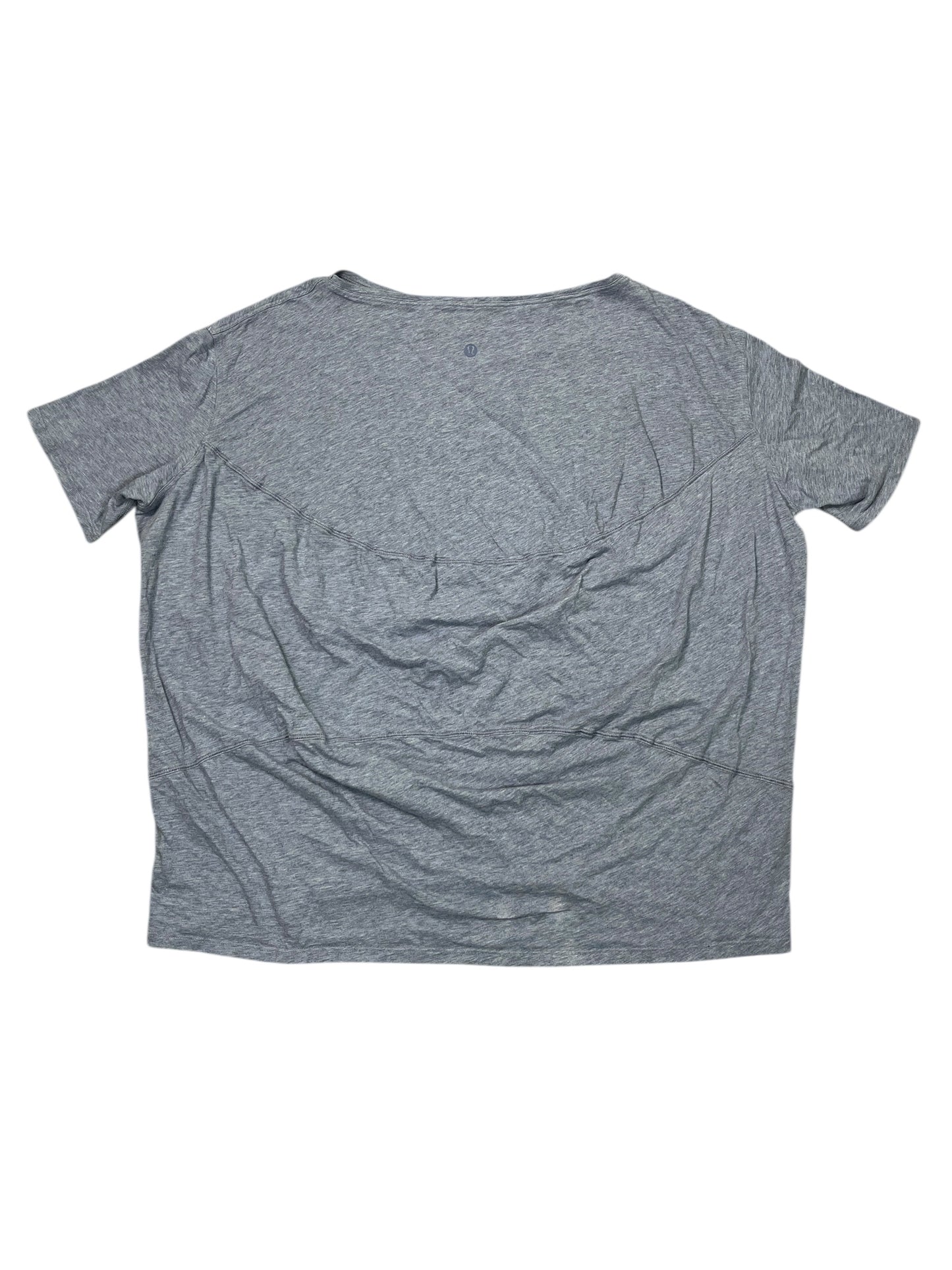 Athletic Top Ss By Lululemon In Blue, Size:M