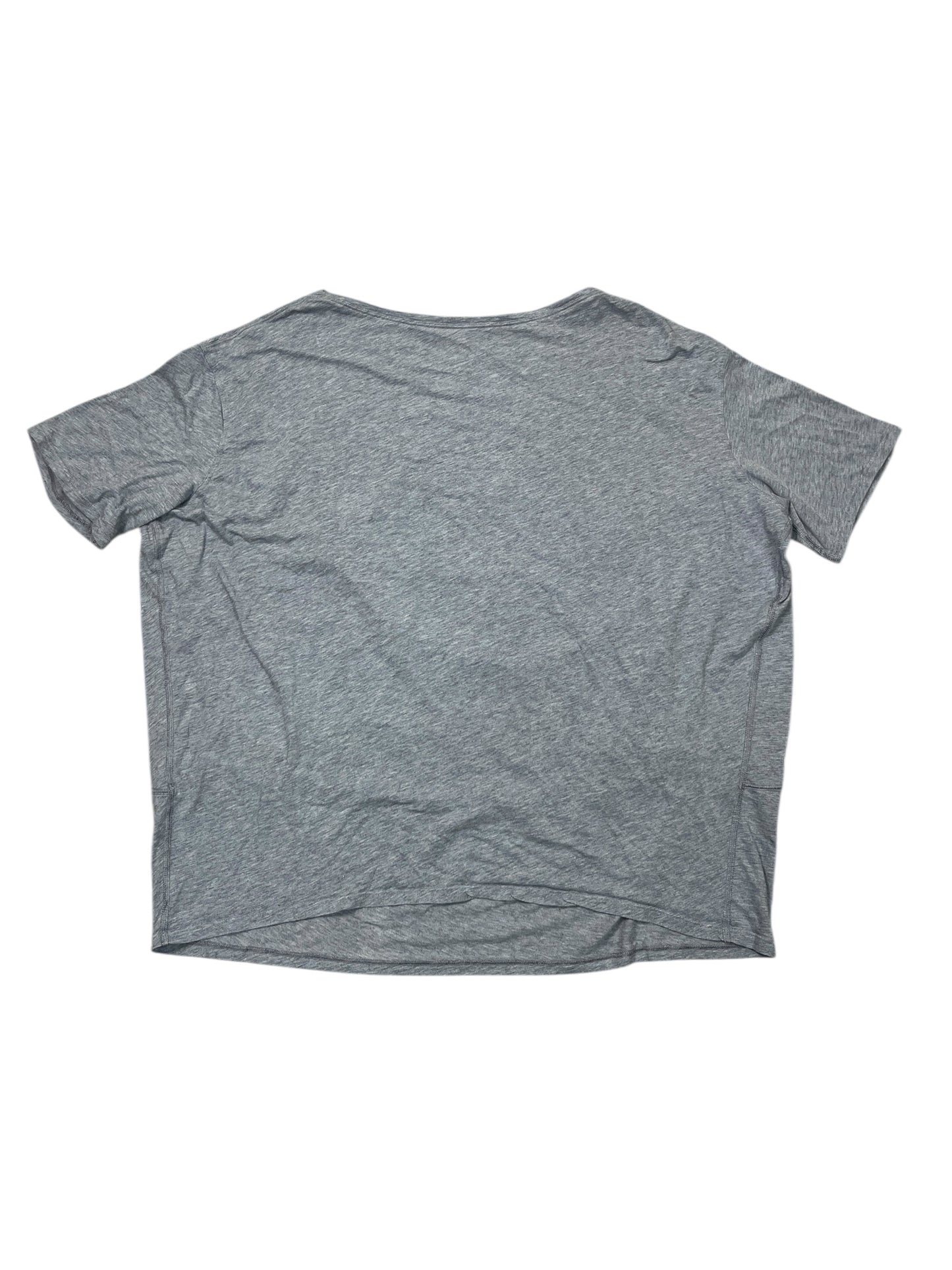 Athletic Top Ss By Lululemon In Blue, Size:M