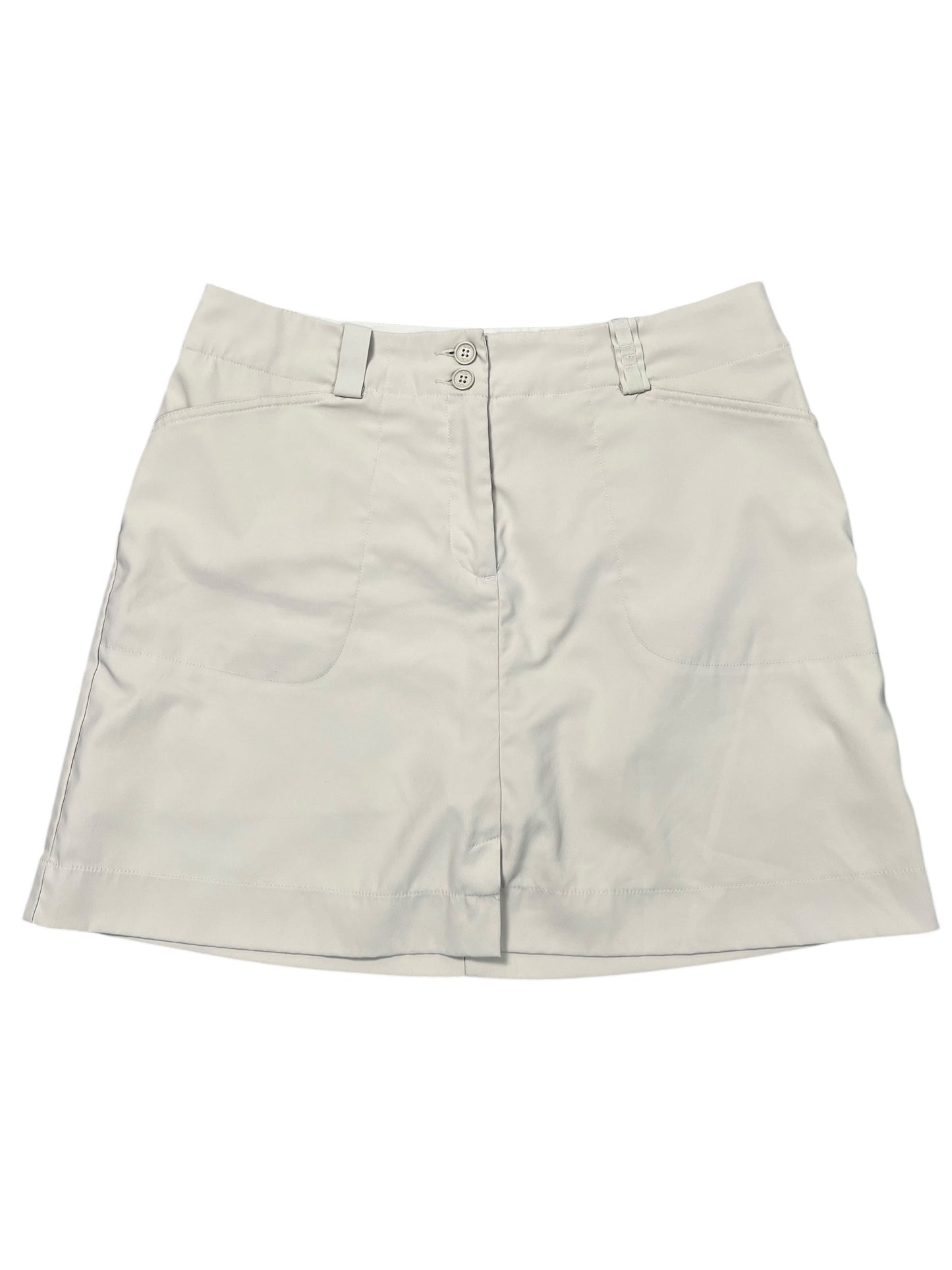 Athletic Skort By Nike Apparel In Tan, Size:M