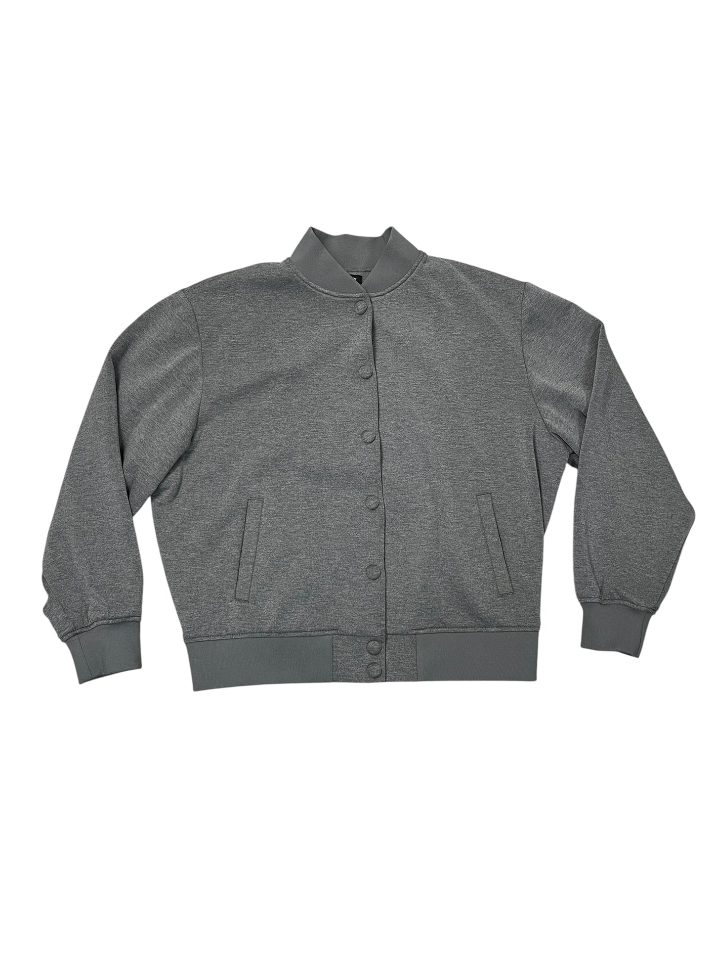 Jacket Fleece By Express In Grey, Size:S