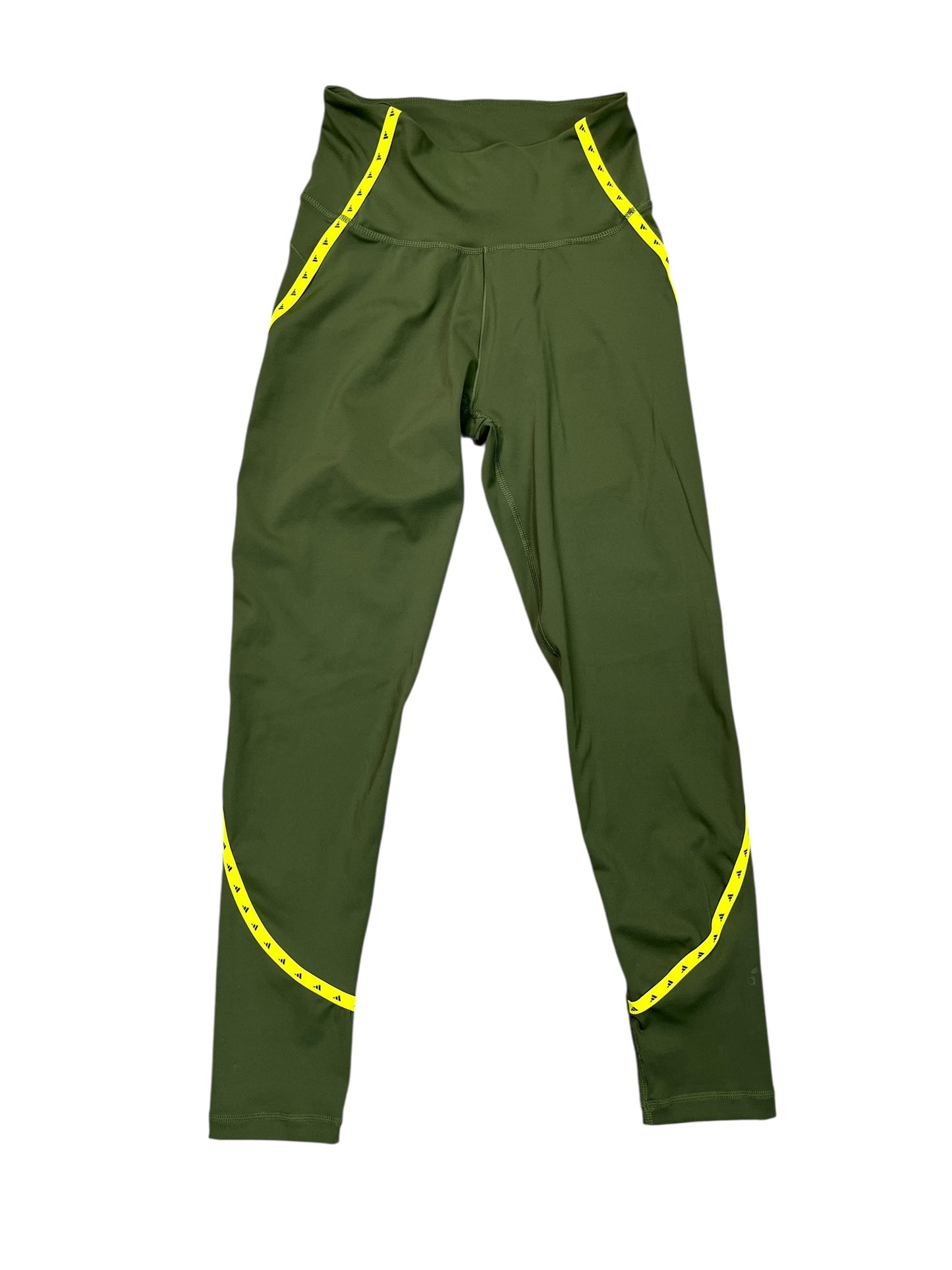 Athletic Leggings Capris By Adidas In Green, Size:S