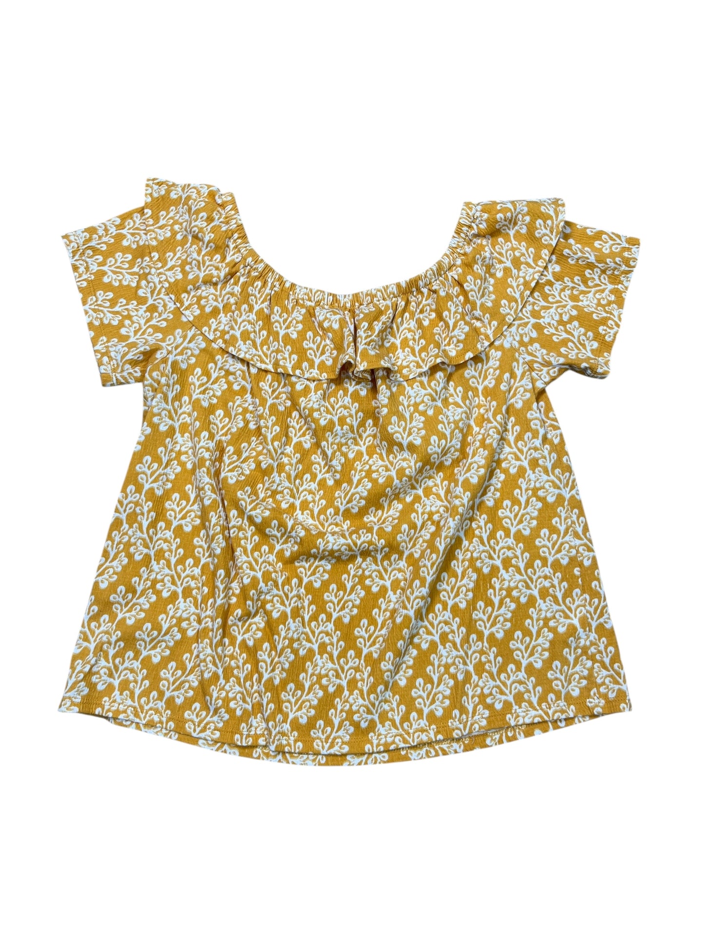 Top Sleeveless By Loft In Yellow, Size:M