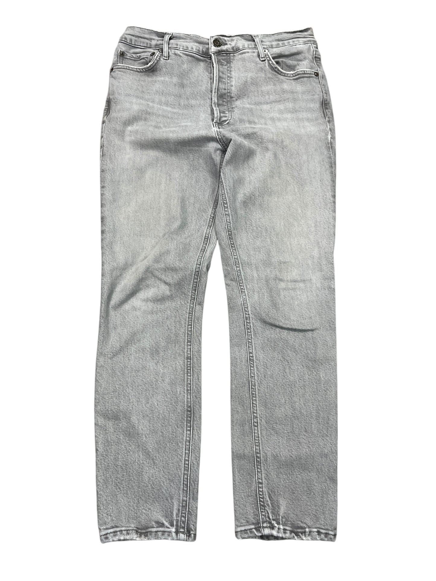 Jeans Skinny By Agolde In Grey Denim, Size:10
