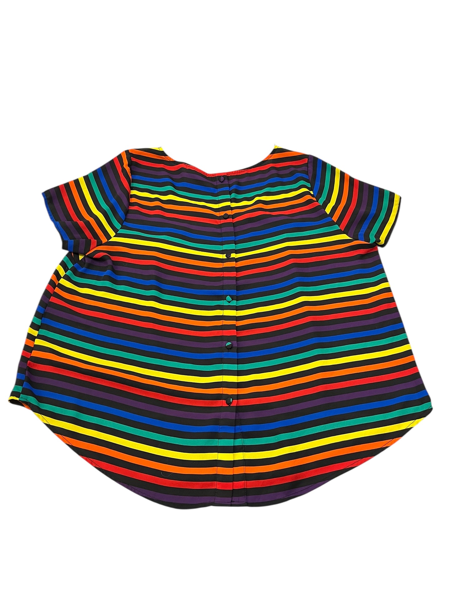 Top Ss By Torrid In Rainbow Print, Size:L