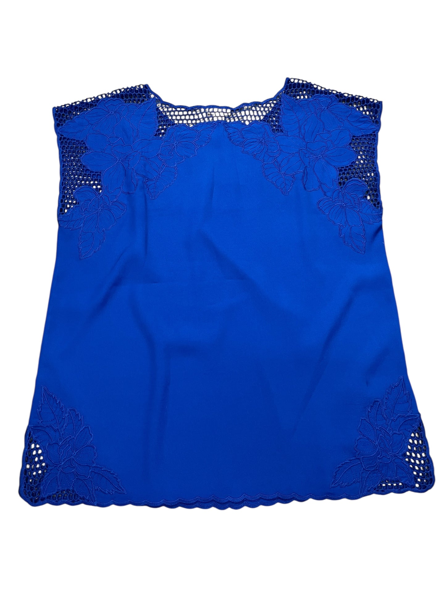 Blouse Ss By Chicos In Blue, Size:M