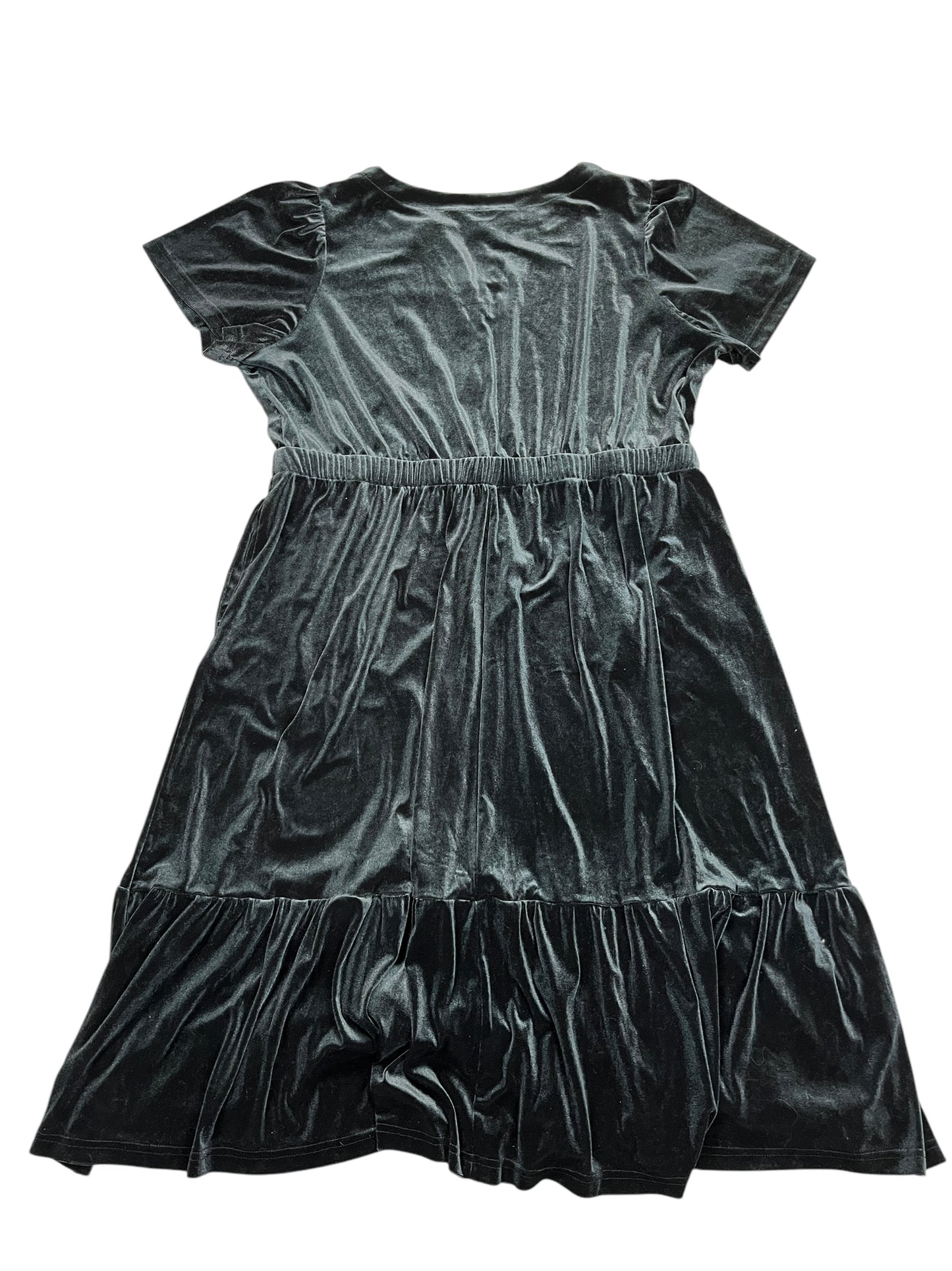 Dress Casual Midi By Terra & Sky In Grey, Size:1X