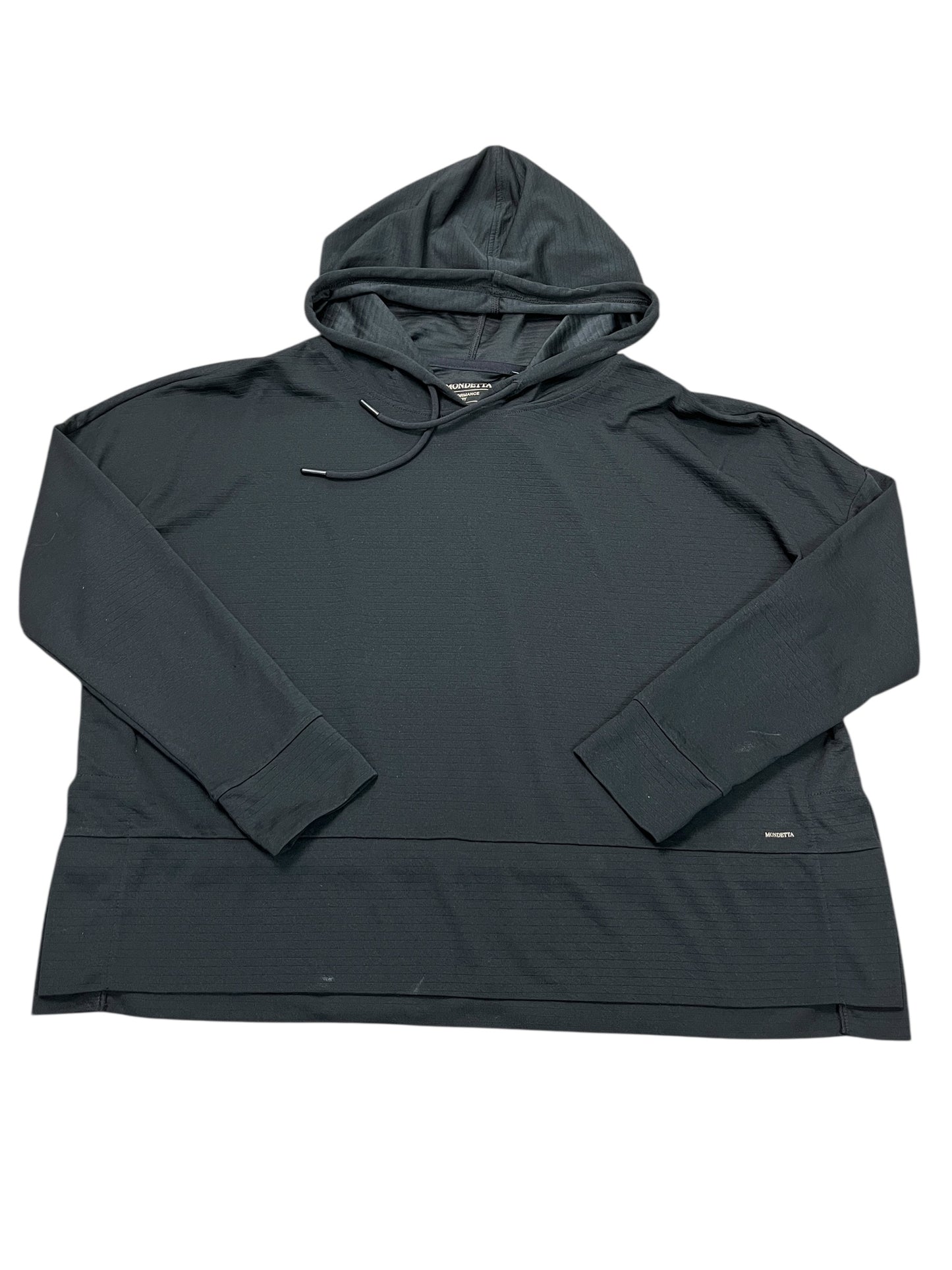 Athletic Top Ls Hoodie By Mondetta In Black, Size:S