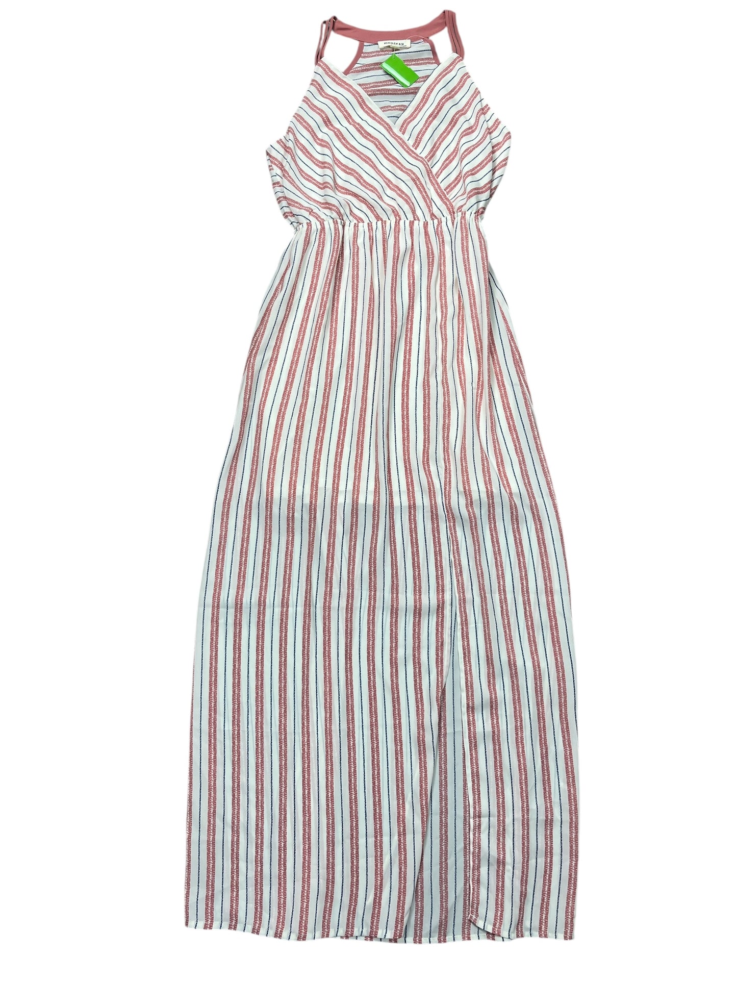 Dress Casual Maxi By Monteau In Striped Pattern, Size:M