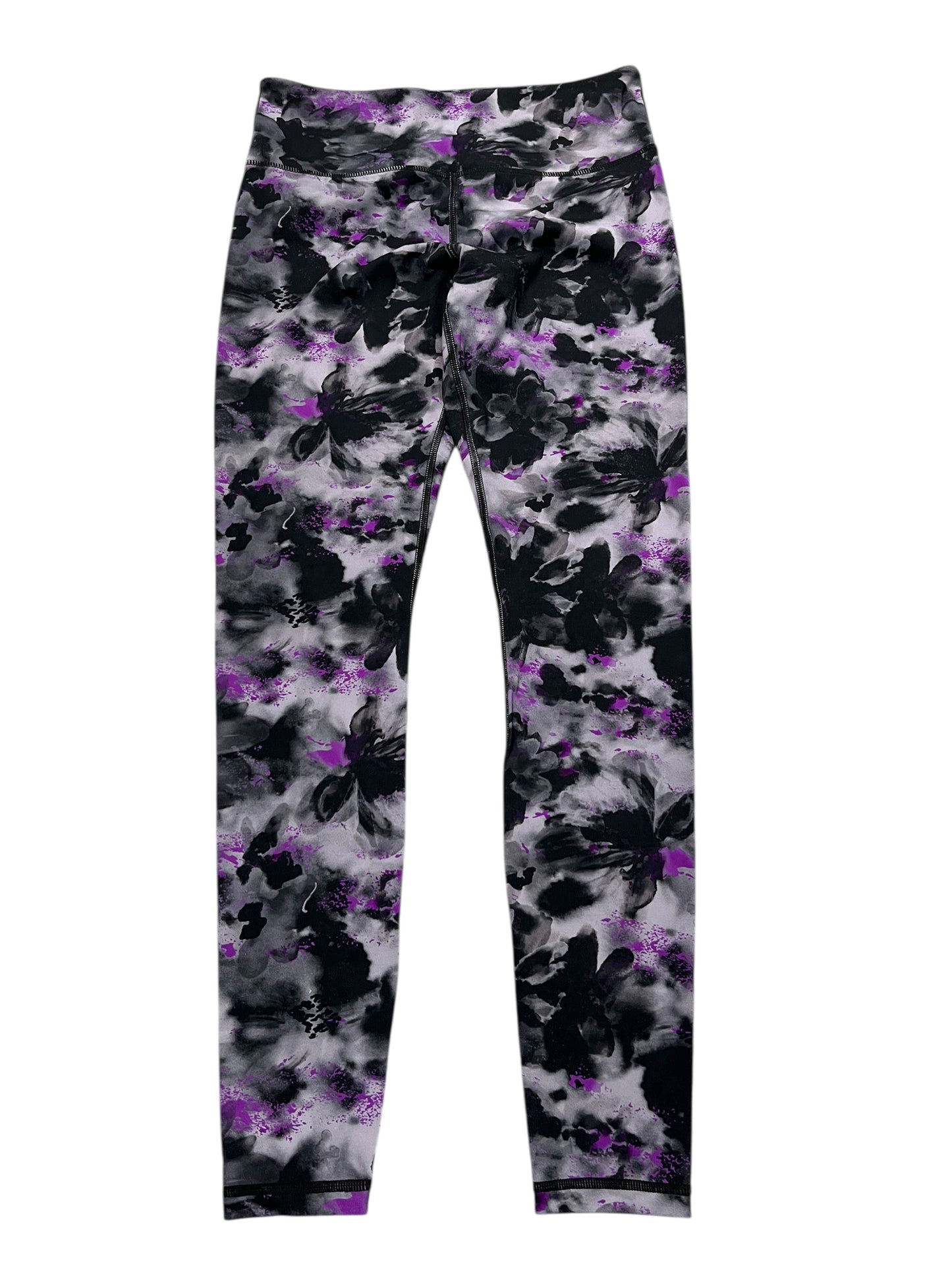 Athletic Leggings By Zyia In Grey & Purple, Size:S