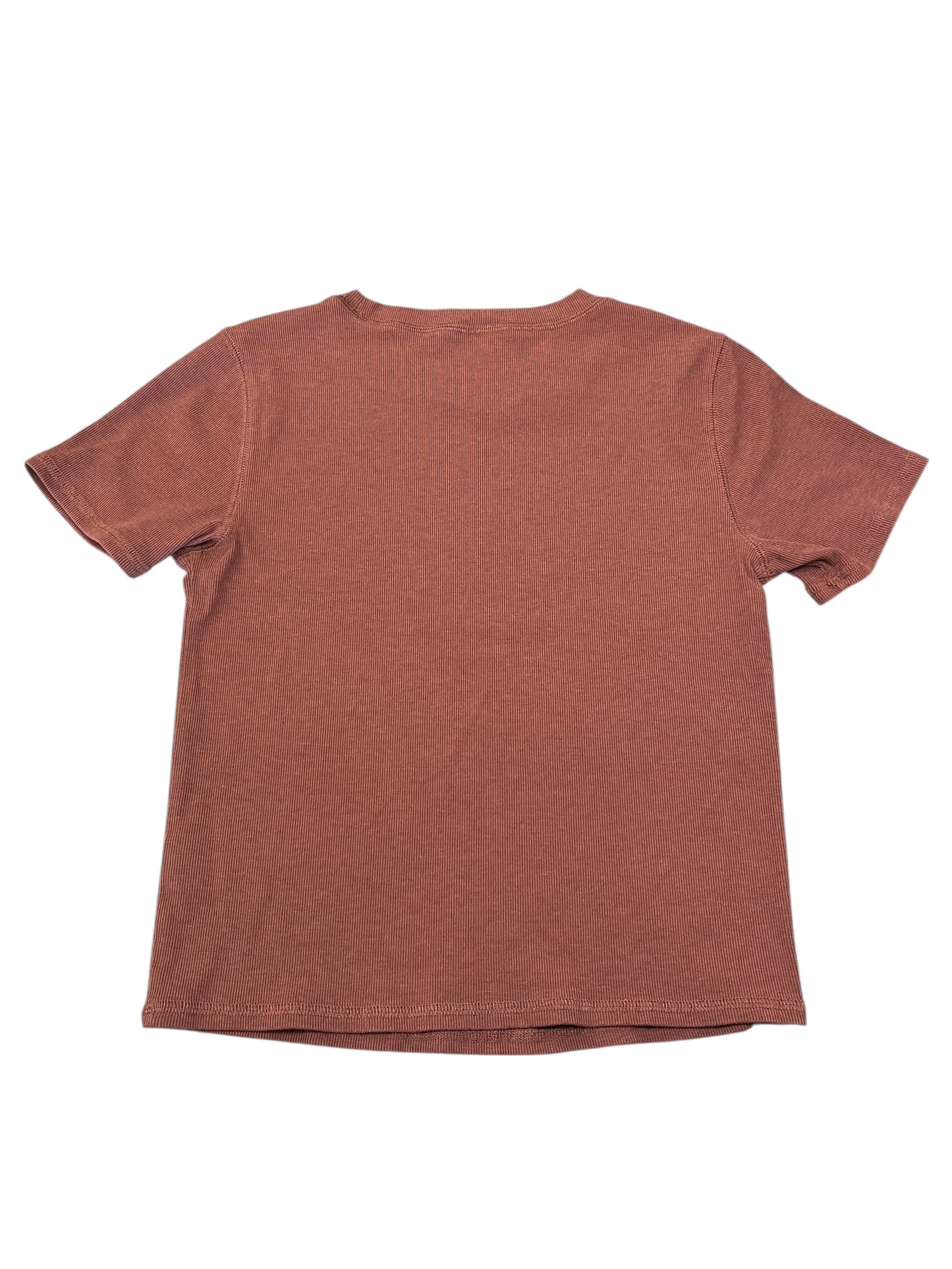 Top Ss Basic By Vuori In Orange, Size:M