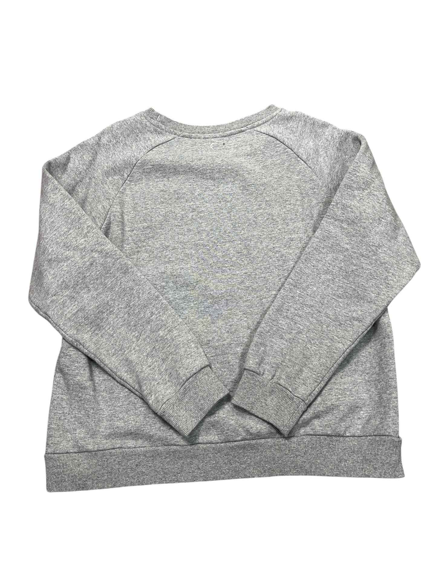 Athletic Sweatshirt Crewneck By Zyia In Grey, Size:L
