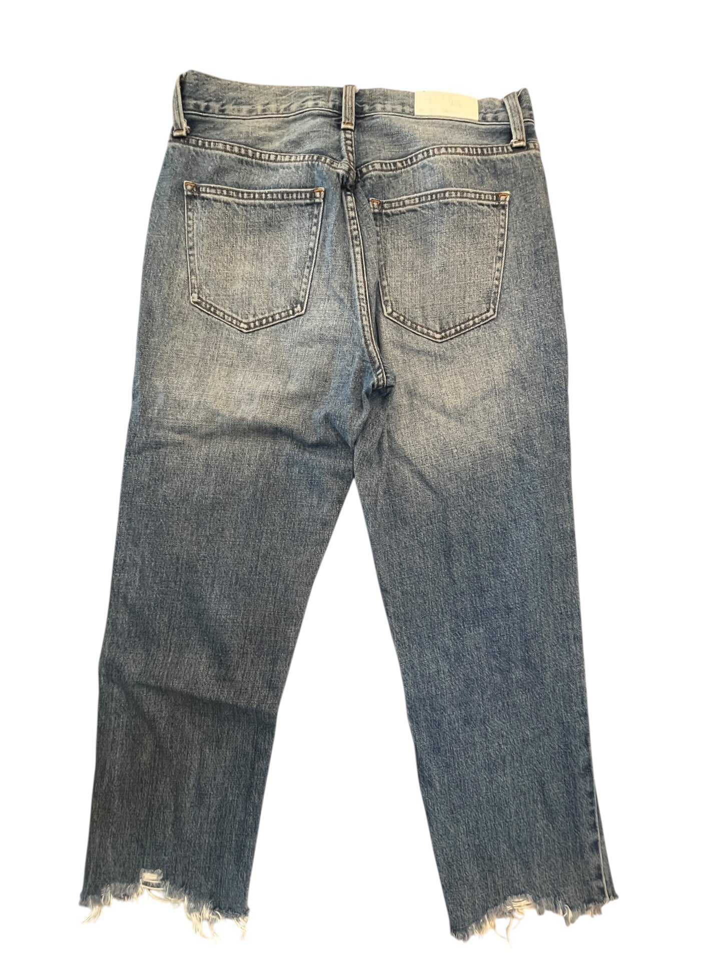 Jeans Straight By Pistola In Blue Denim, Size:4