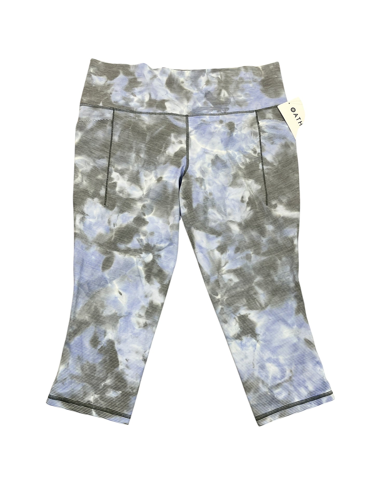 Athletic Leggings Capris By Athleta In Blue & Grey, Size:Xl