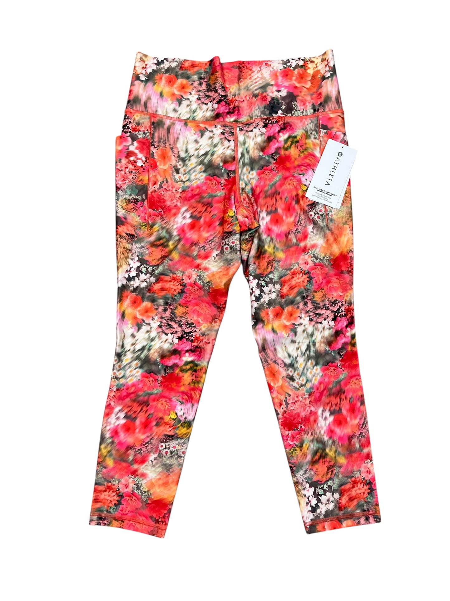 Athletic Leggings By Athleta In Multi, Size:L