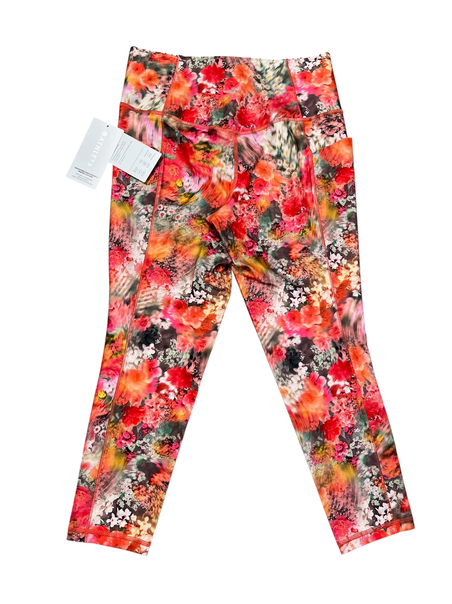 Athletic Leggings By Athleta In Multi, Size:L