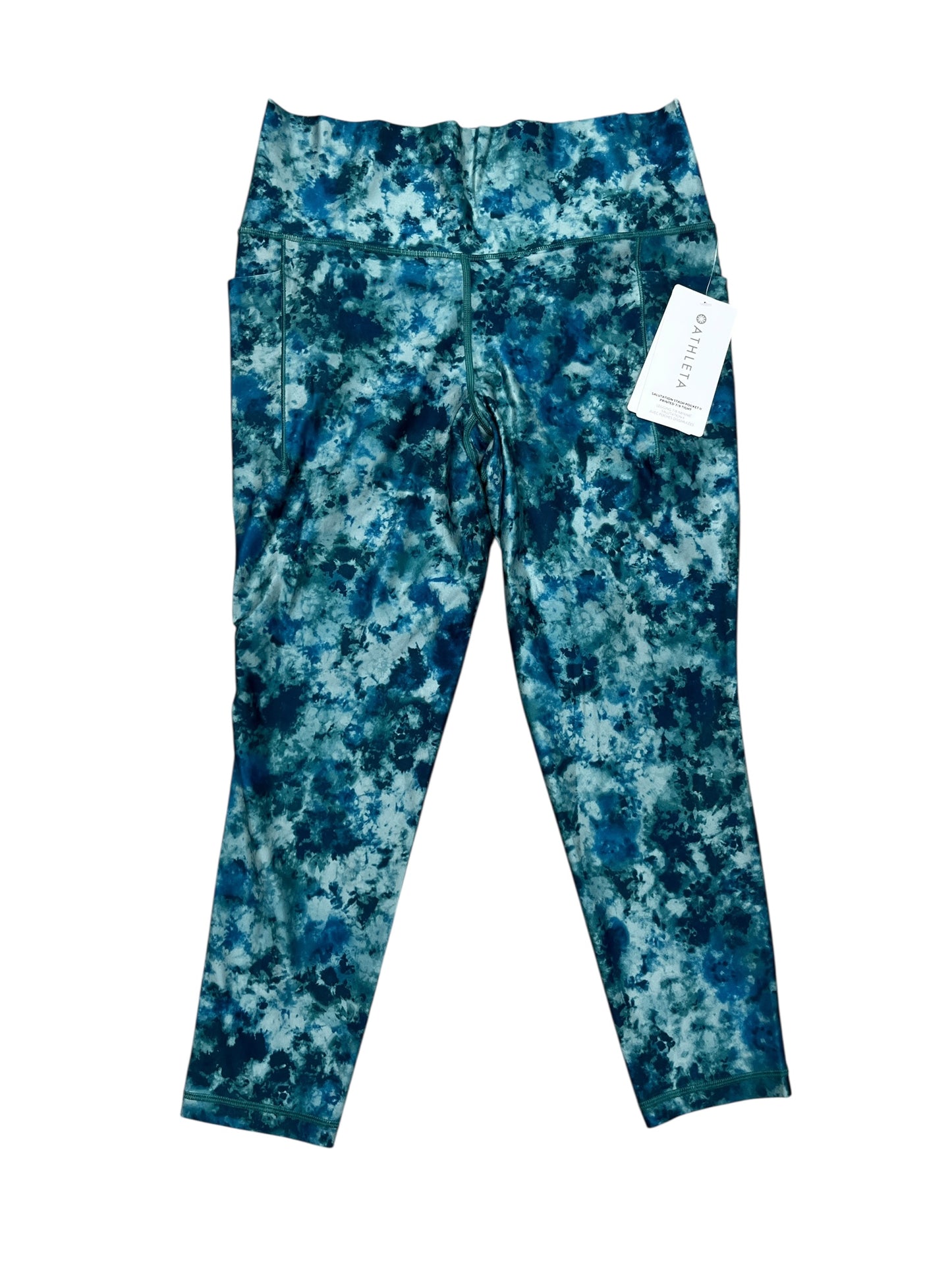 Athletic Leggings By Athleta In Blue, Size:L