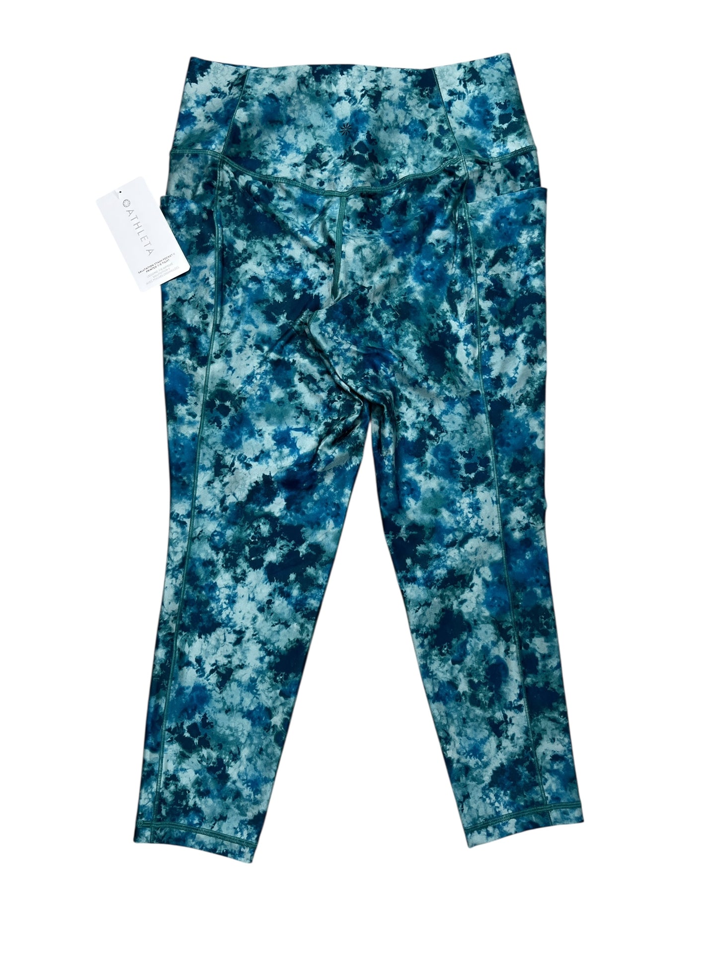Athletic Leggings By Athleta In Blue, Size:L