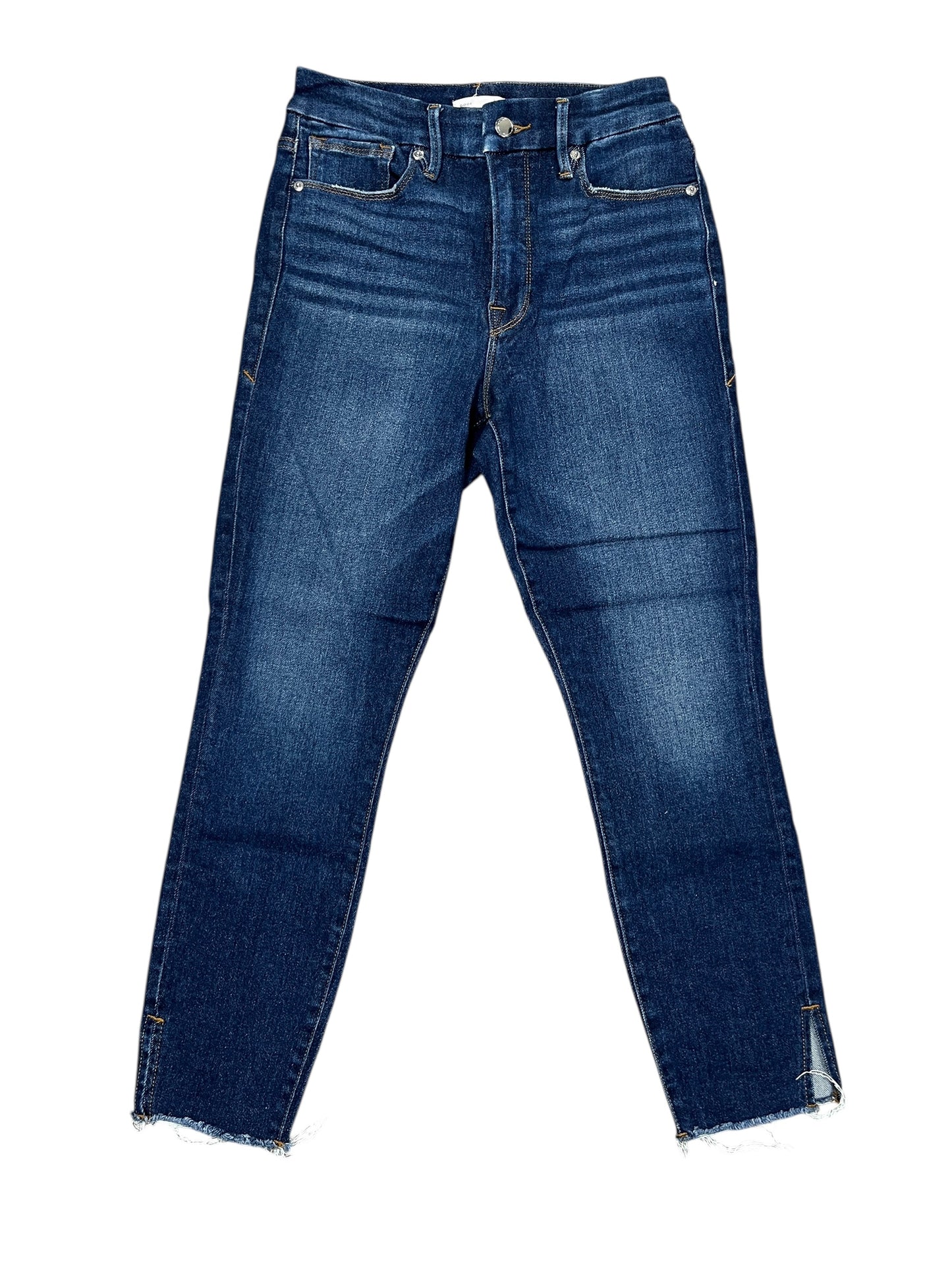 Jeans Skinny By Good American In Blue Denim, Size:6