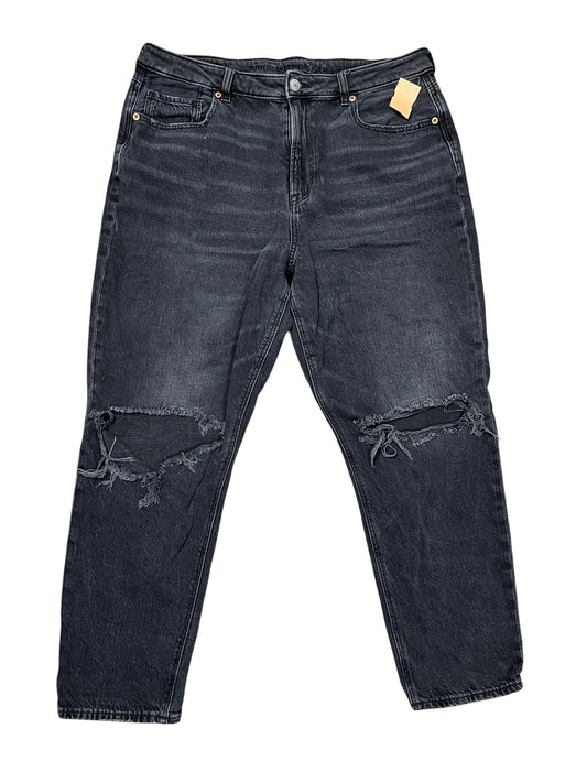 Jeans Boyfriend By American Eagle In Black, Size:16