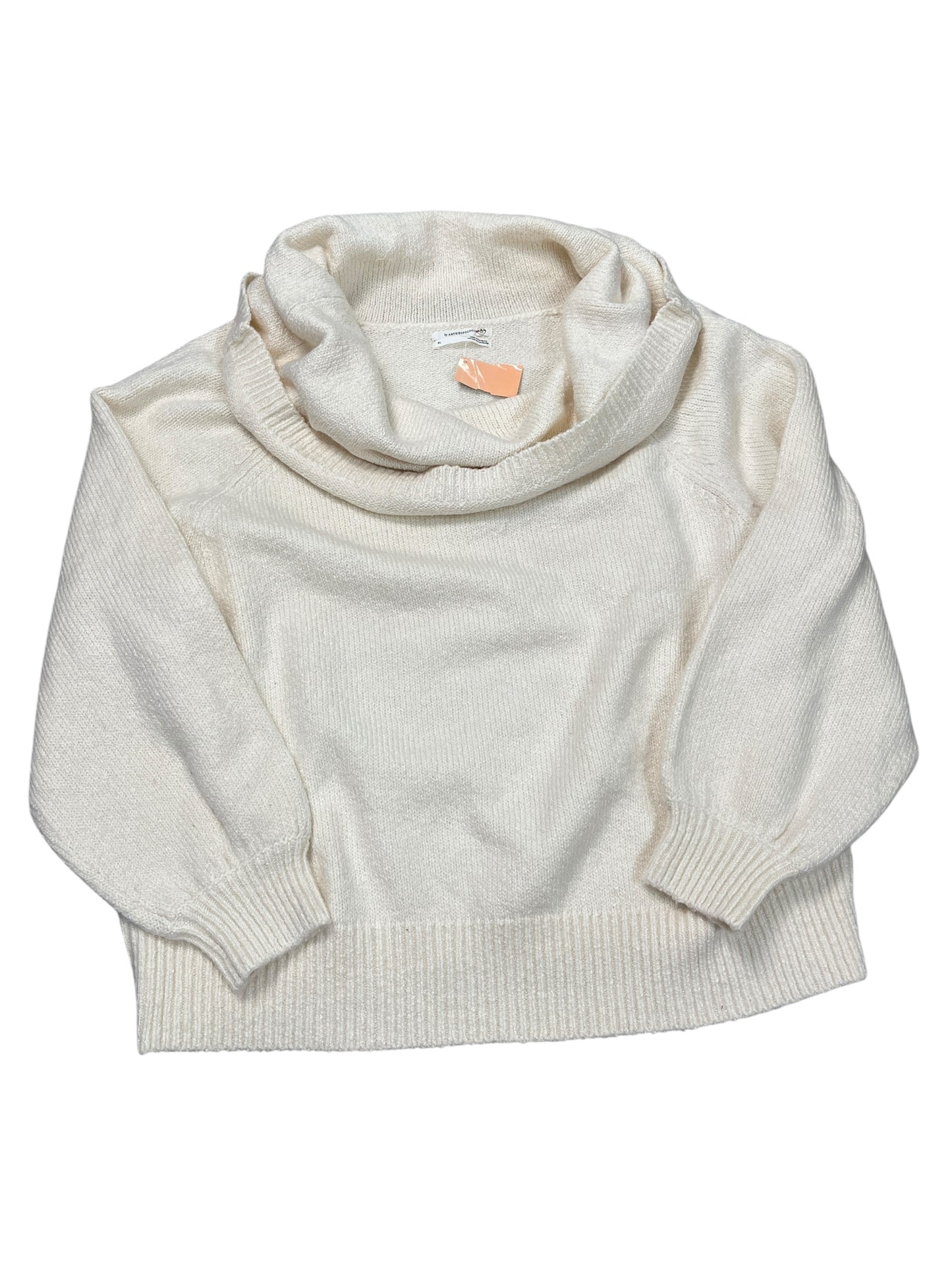 Sweater By Anthropologie In Cream, Size:Xl