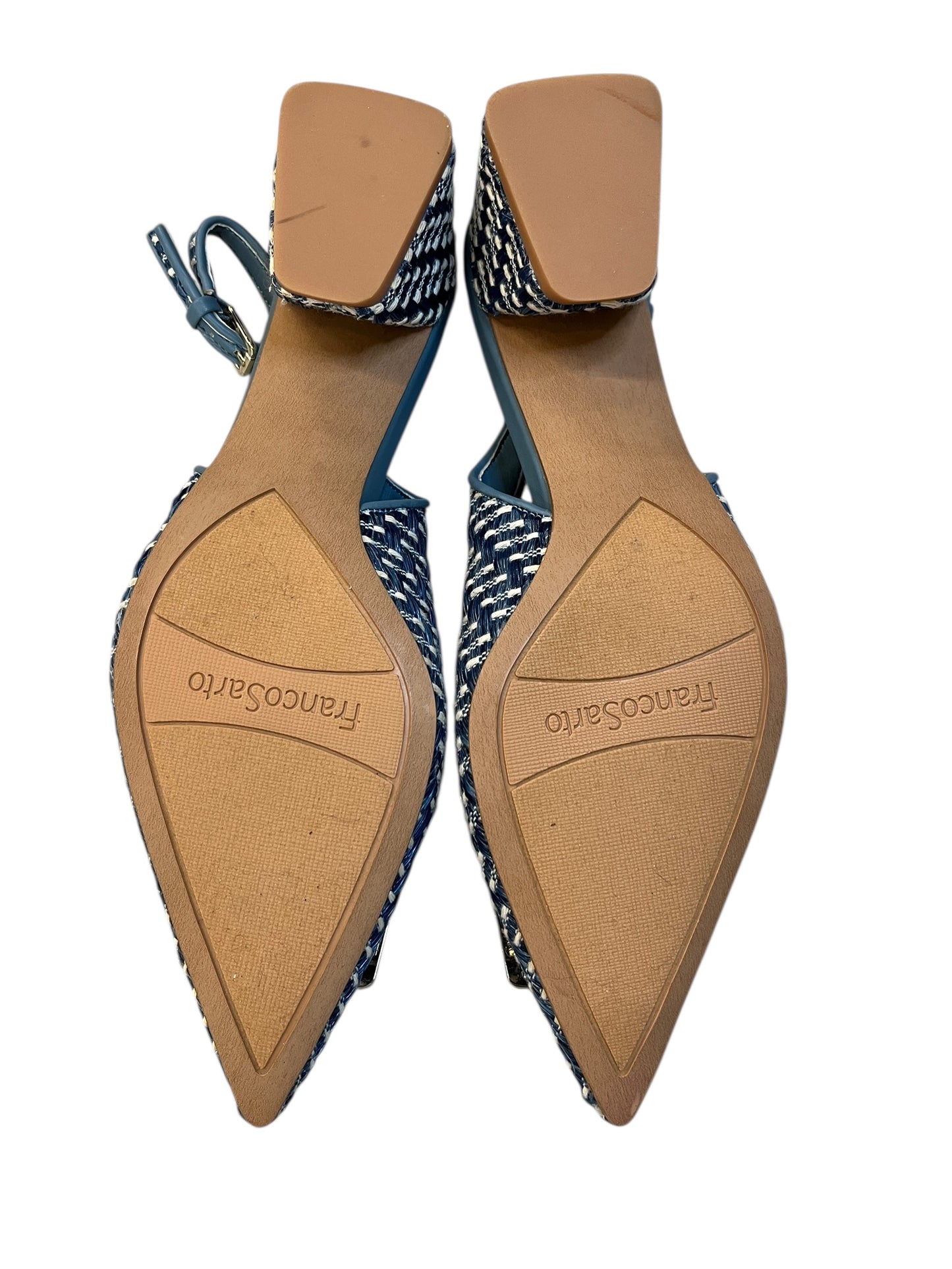 Shoes Heels Block By Franco Sarto In Blue, Size: 7.5