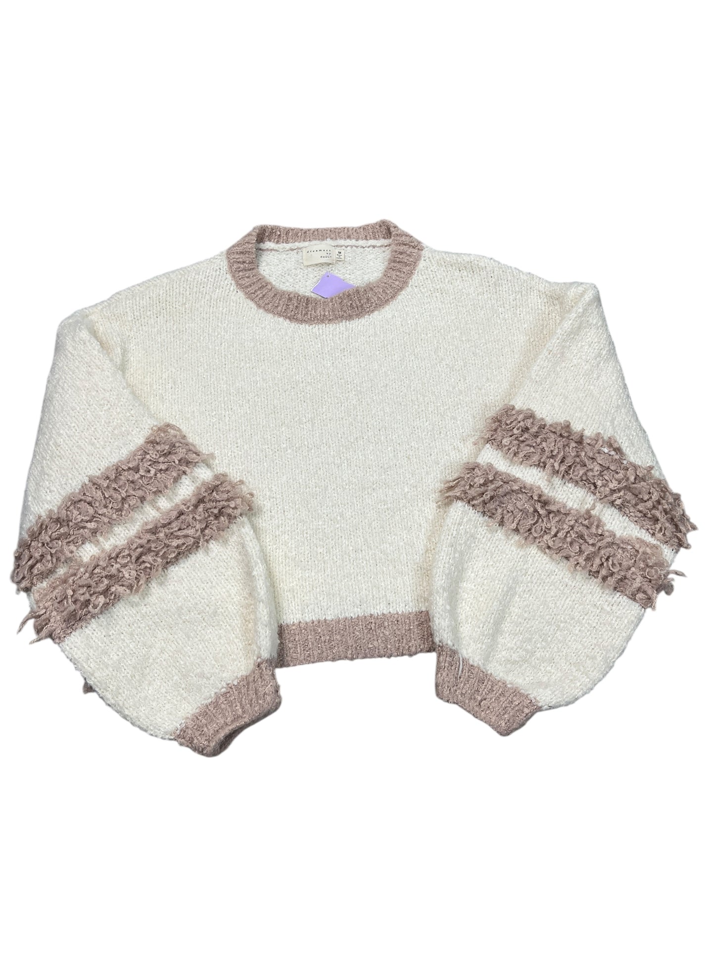 Sweater By Dreamers In Brown & White, Size:M