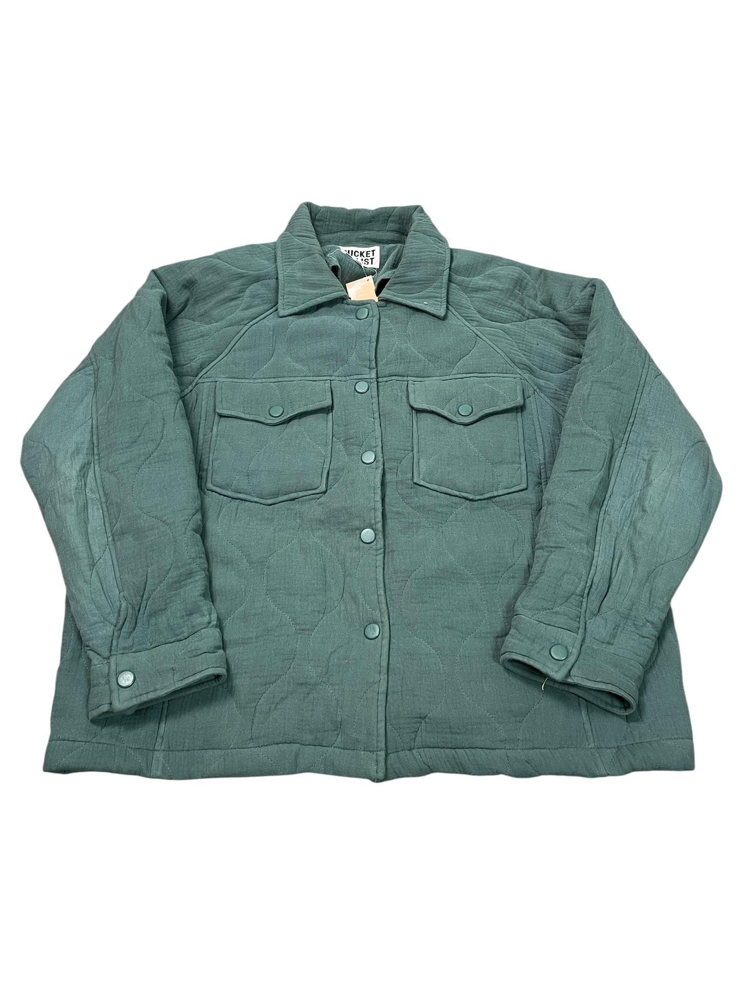 Jacket Puffer & Quilted By Clothes Mentor In Green, Size:M