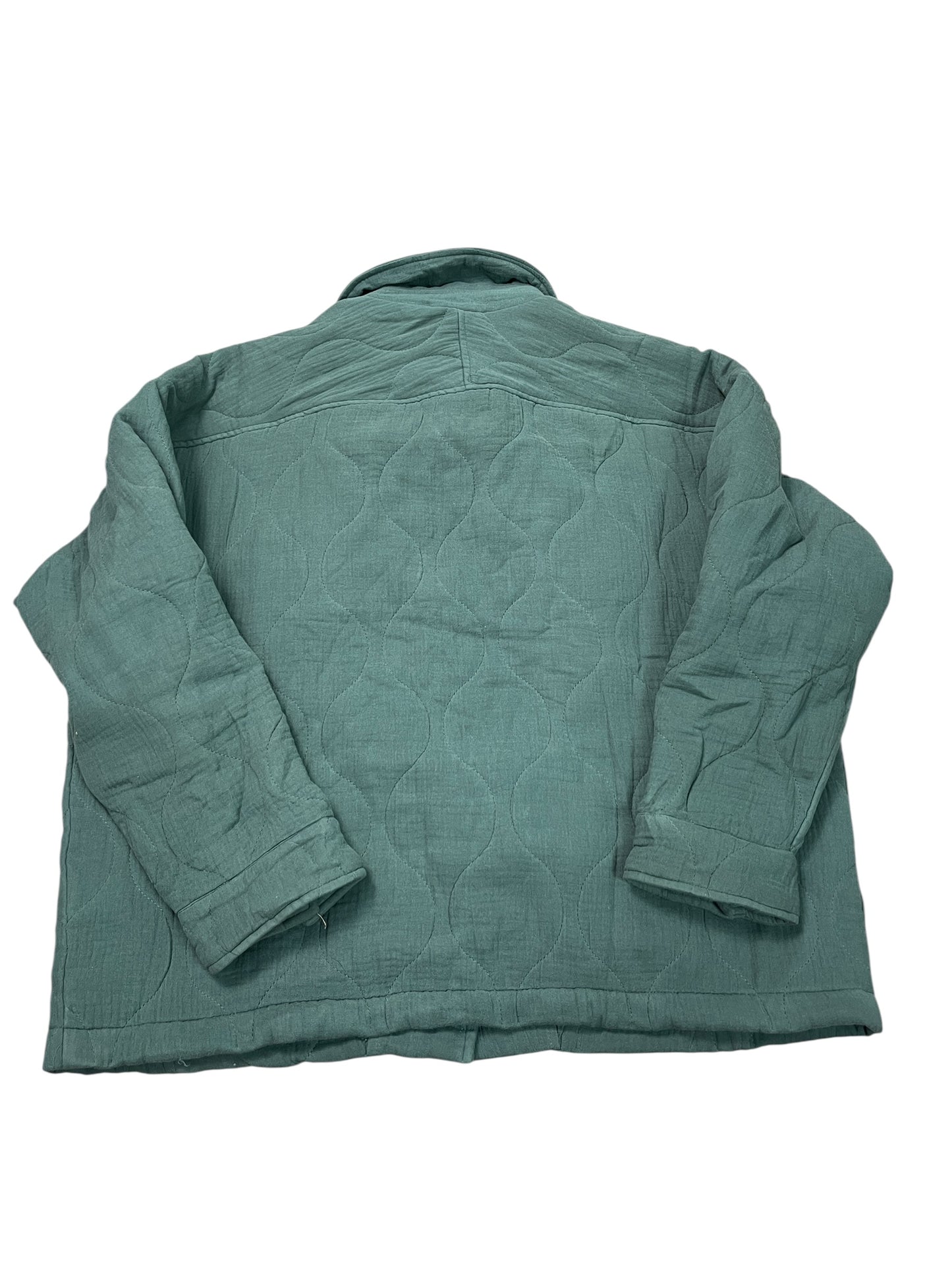 Jacket Puffer & Quilted By Clothes Mentor In Green, Size:M
