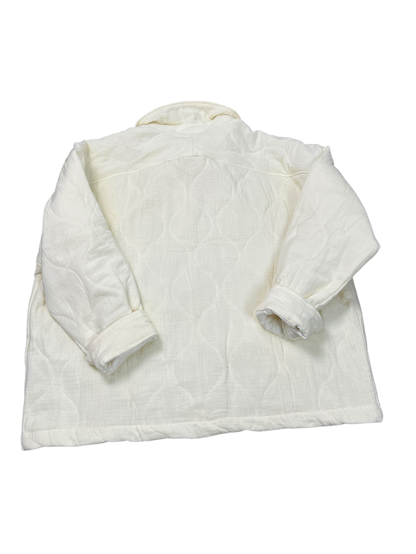 Jacket Puffer & Quilted By Clothes Mentor In Cream, Size:M