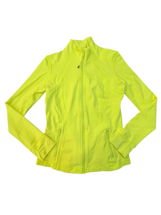Athletic Jacket By Lululemon In Yellow, Size:M