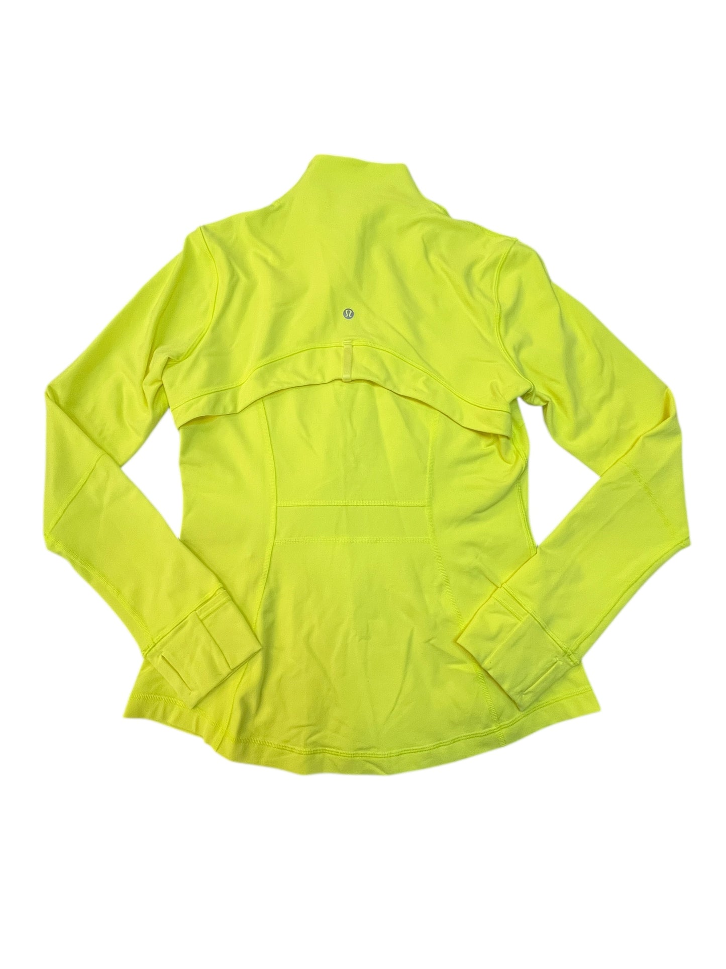 Athletic Jacket By Lululemon In Yellow, Size:M