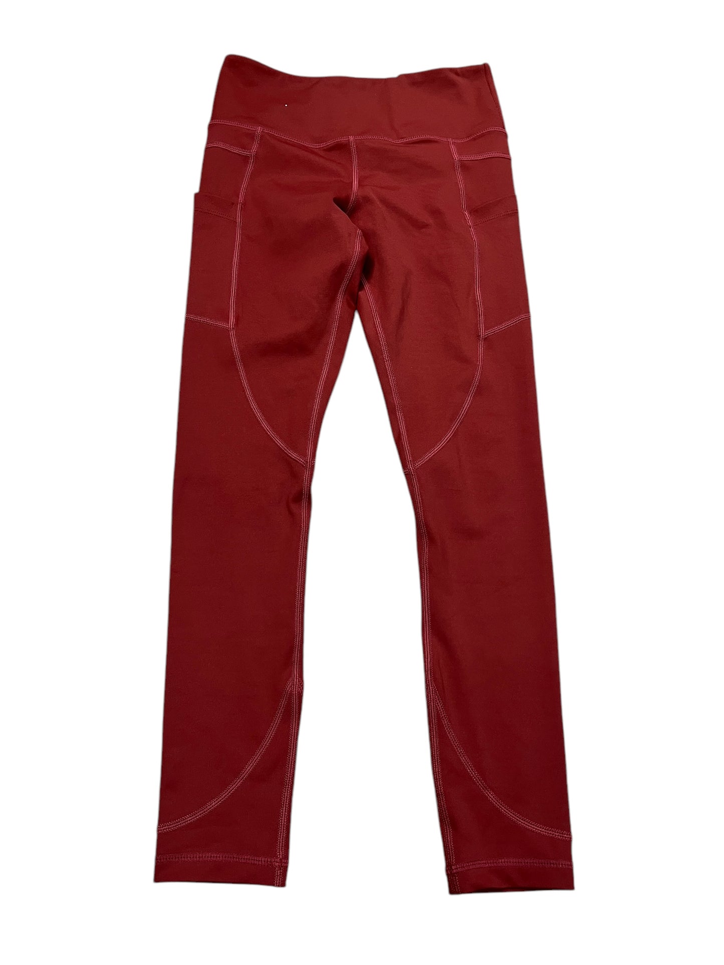 Athletic Leggings By Zyia In Red, Size:Xs