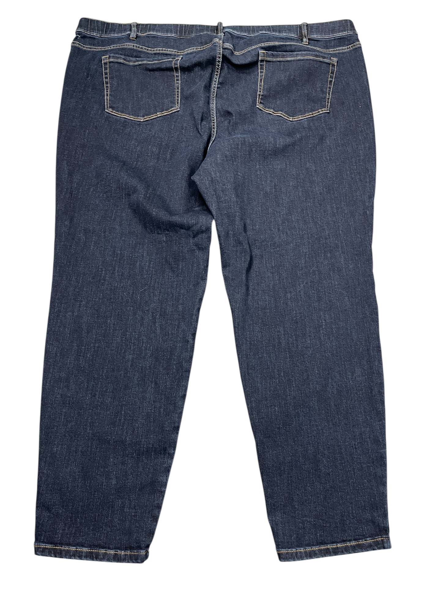 Jeans Straight By J. Jill In Blue Denim, Size:4X