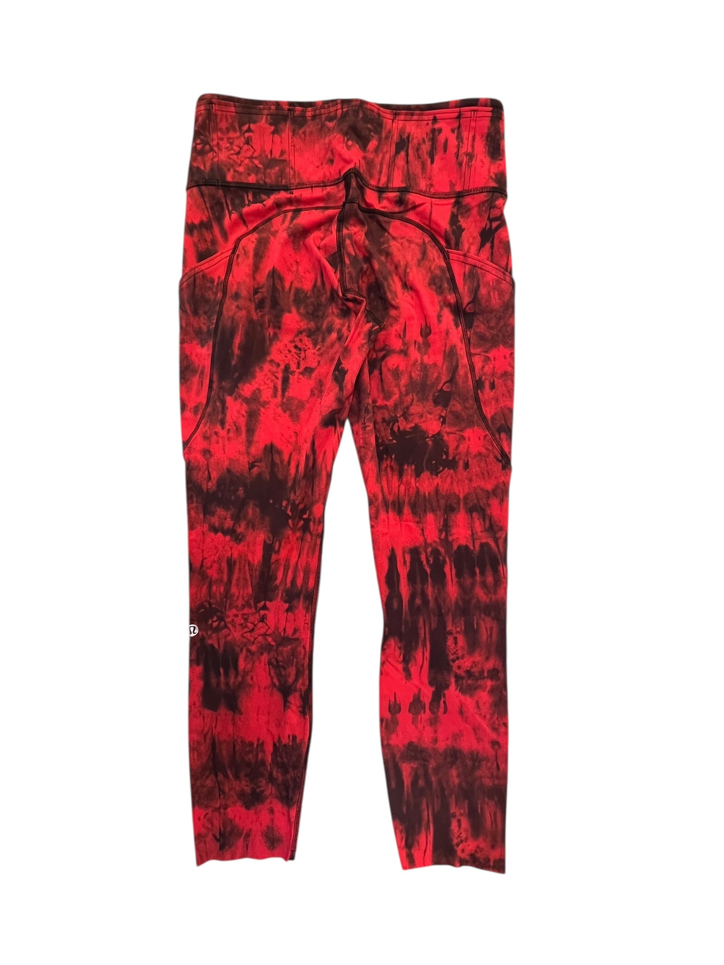 Athletic Leggings By Lululemon In Red, Size:M