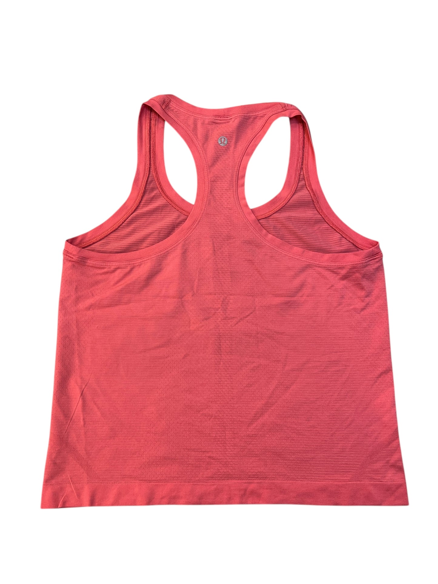 Athletic Tank Top By Lululemon In Coral, Size:M