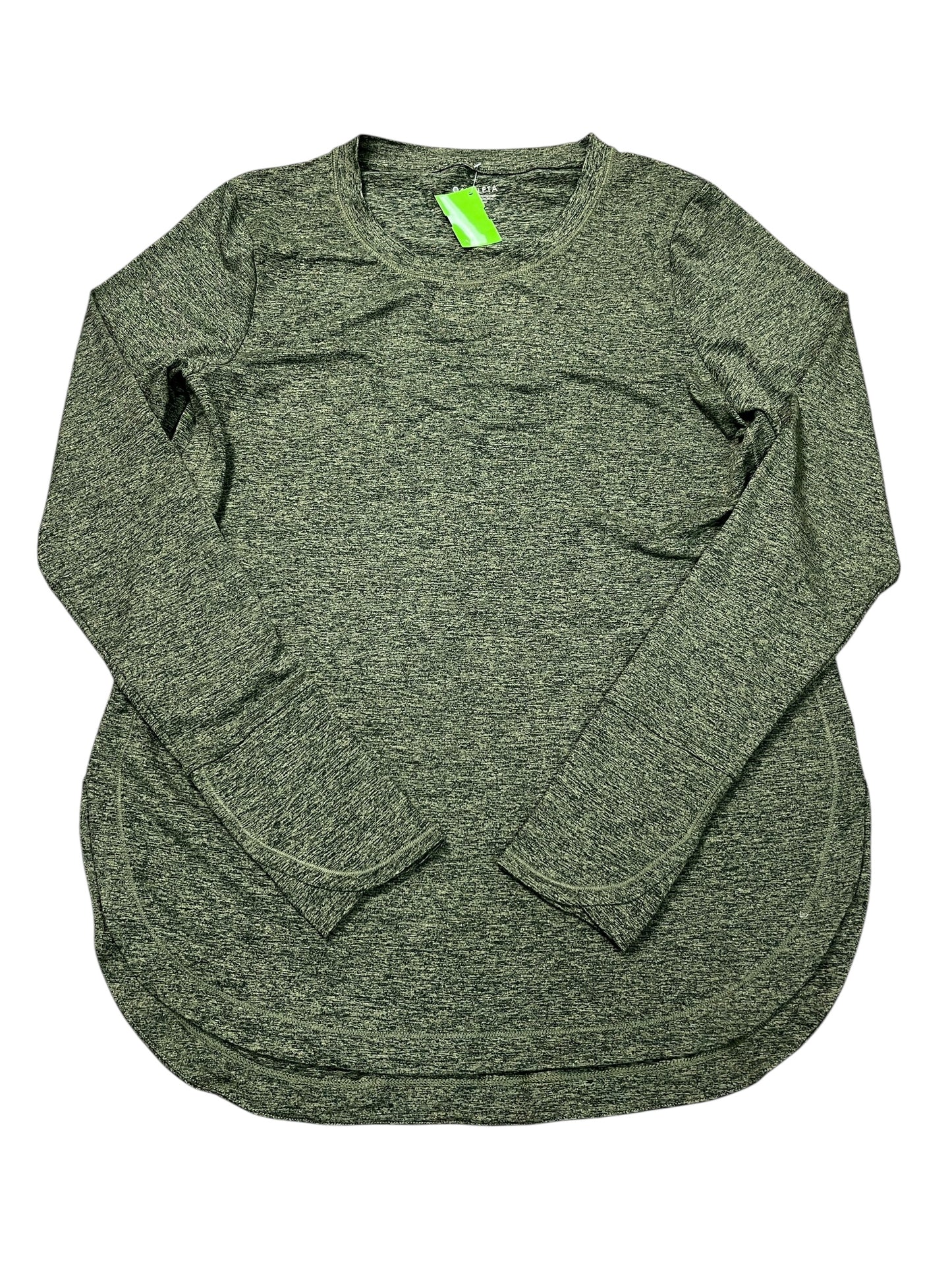 Athletic Top Ls Crewneck By Athleta In Green, Size:M
