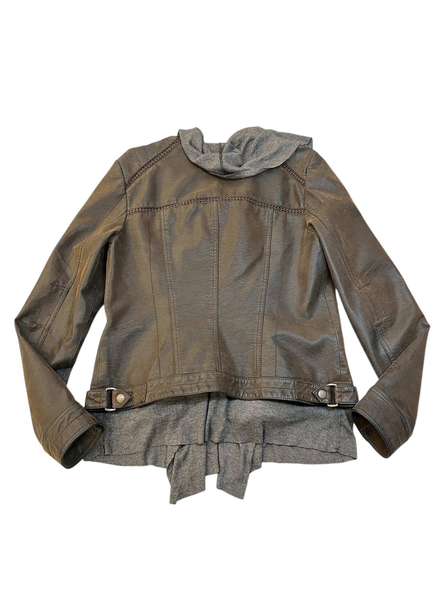 Jacket Moto By HEI HEI In Brown, Size:M