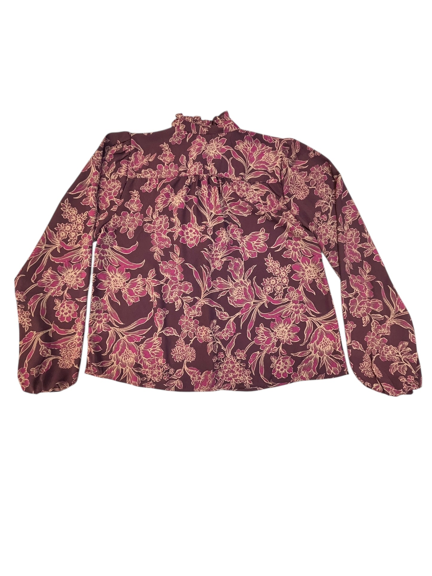 Blouse Ls By Evereve In Purple, Size:S